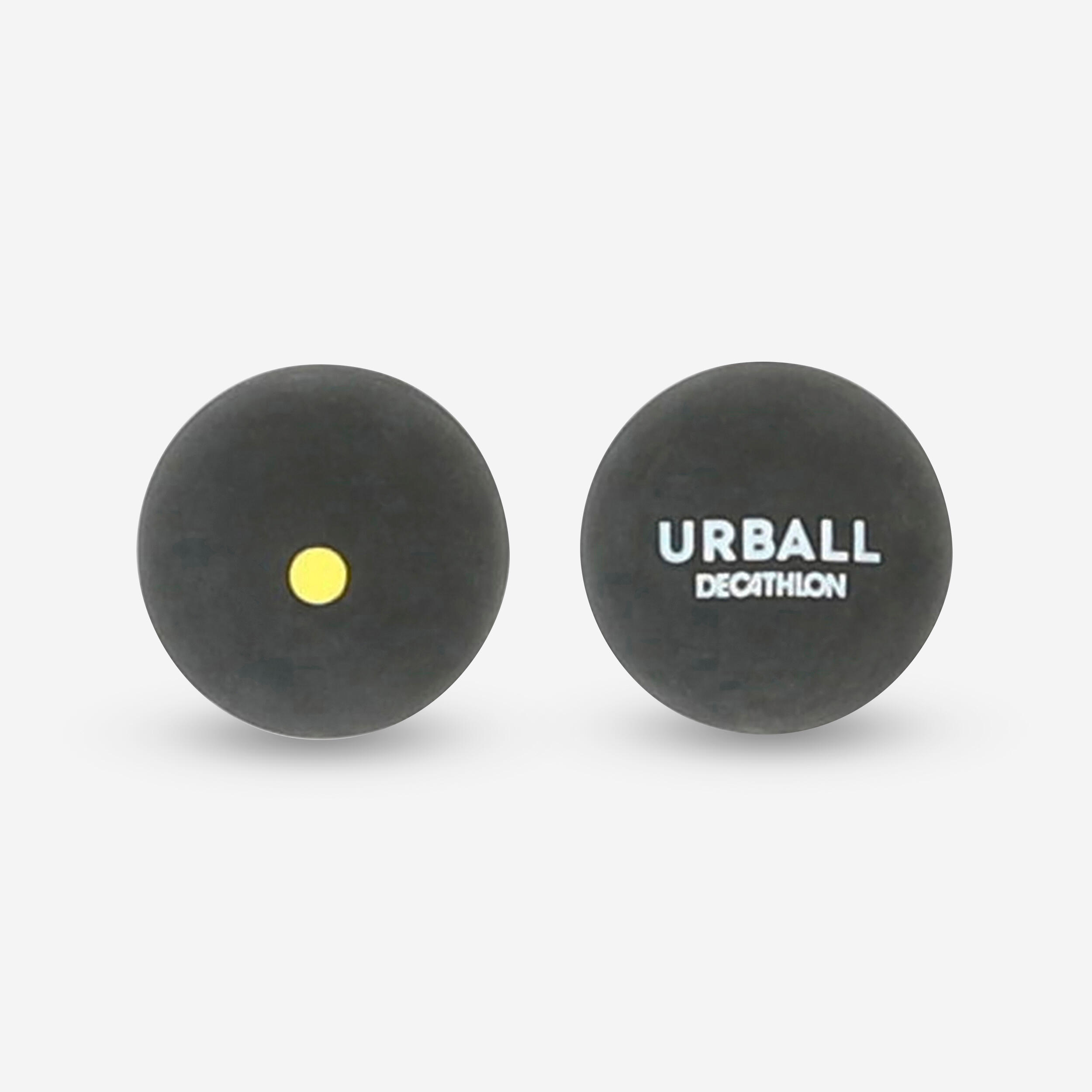 Urball Pelota (Ball) für Vollgummi-Pala GPB 500 schwarz gelber Punkt