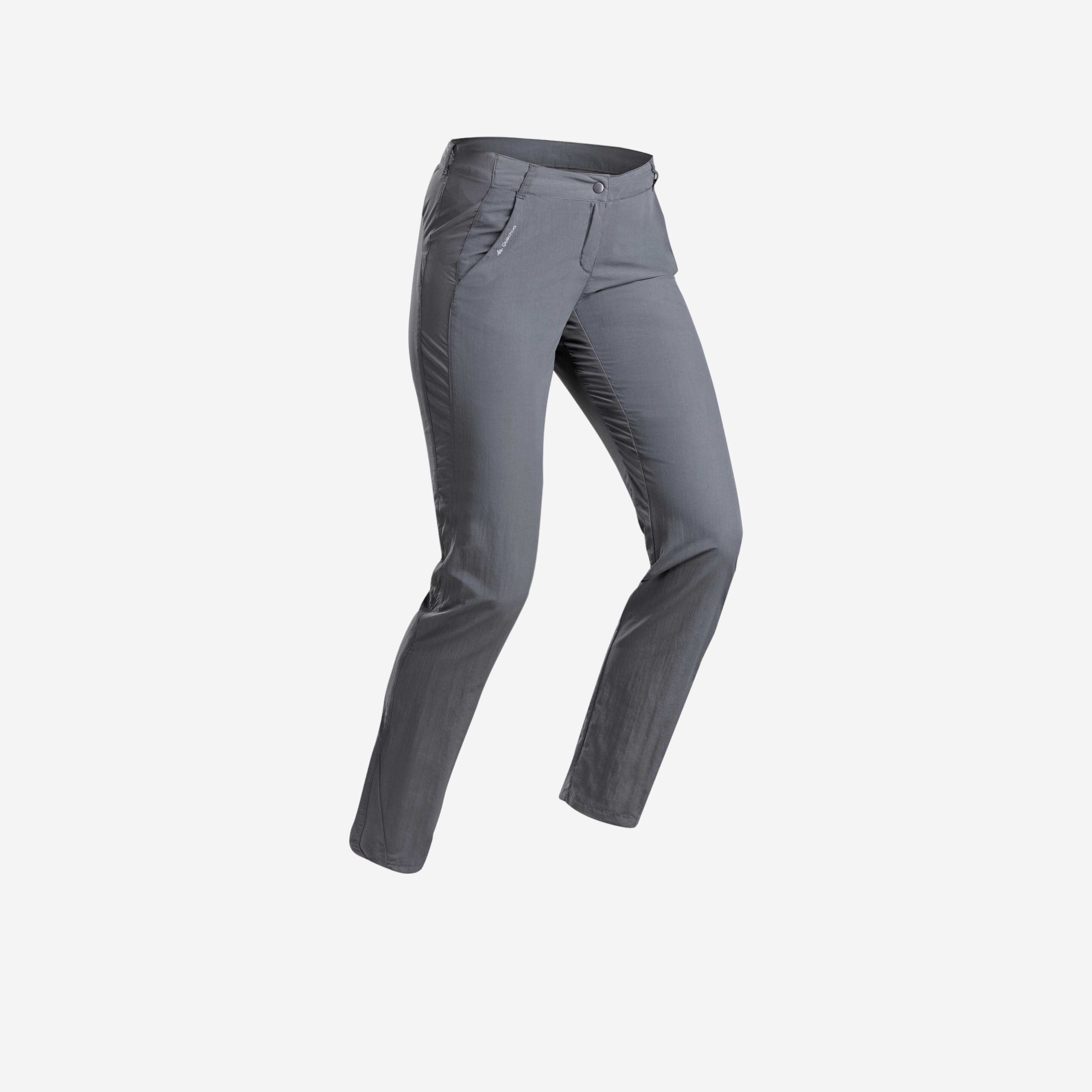 Quechua Wanderhose Bergwandern MH100 Damen dunkelgrau