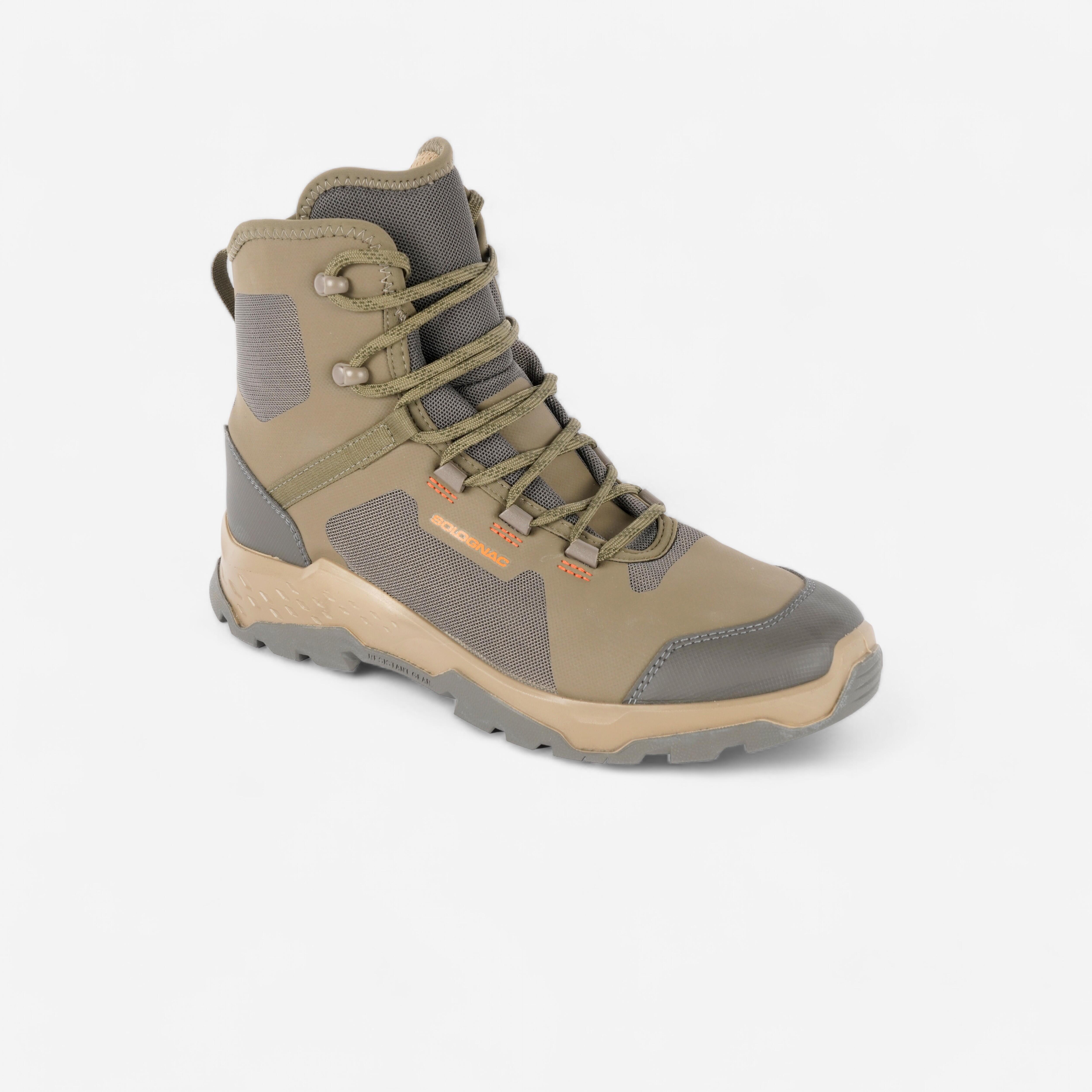 Solognac Jagdstiefel 500 geräuscharm atmungsaktiv braun