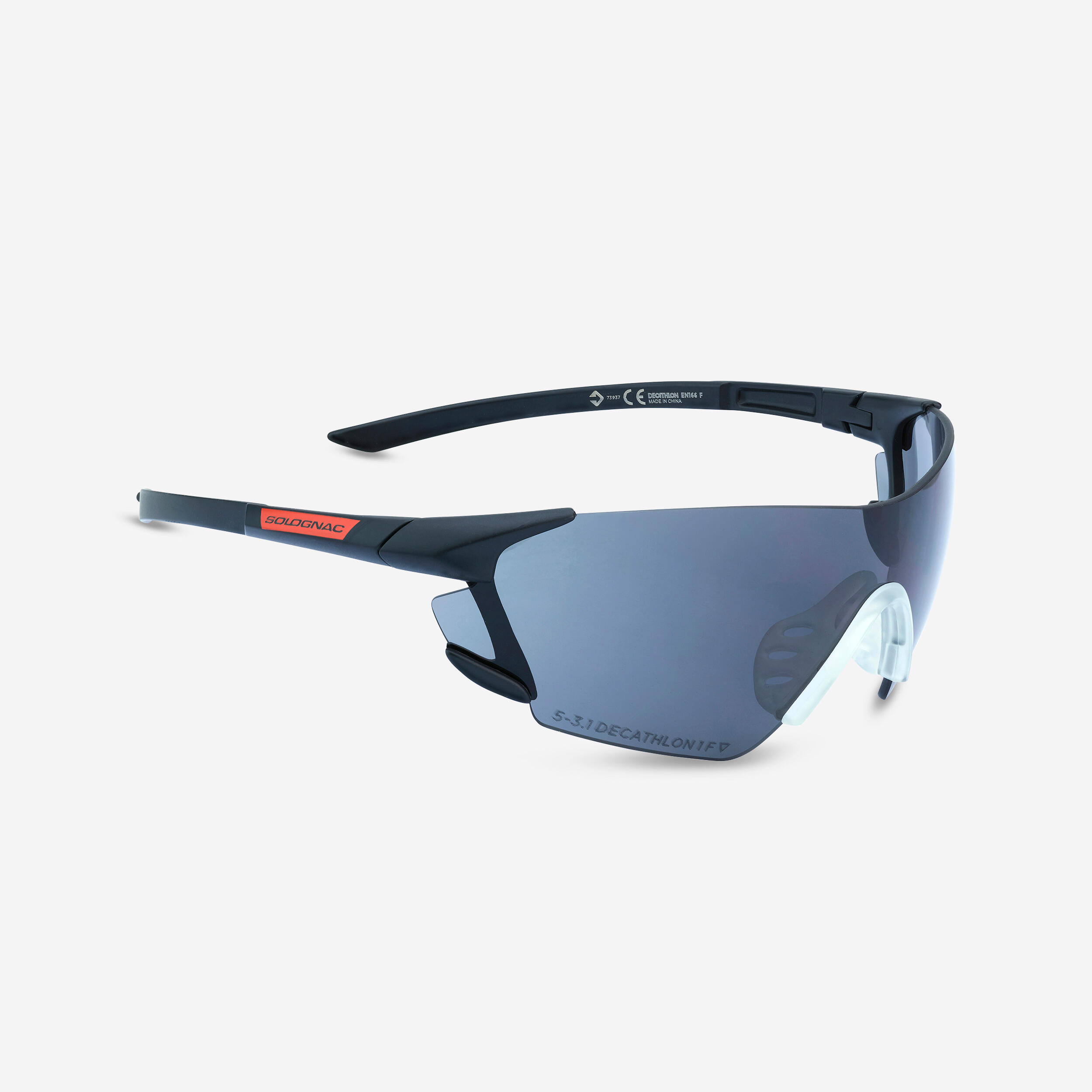 Solognac Schießbrille CLAY 100 kratzfeste Gläser mit Sonnenschutz Kategorie 3