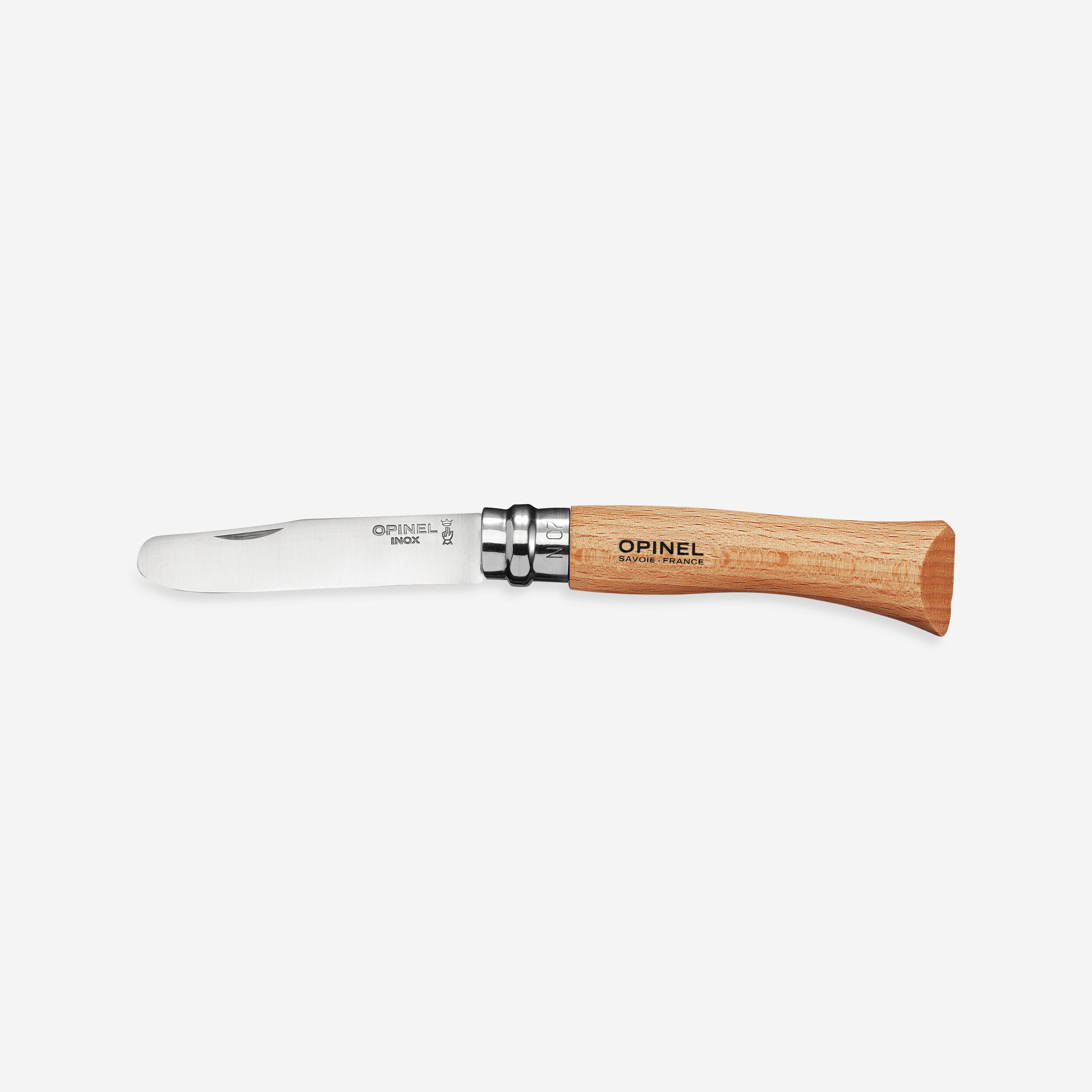 Opinel Taschenmesser Opinel Nr. 7 abgerundete Spitze Holz