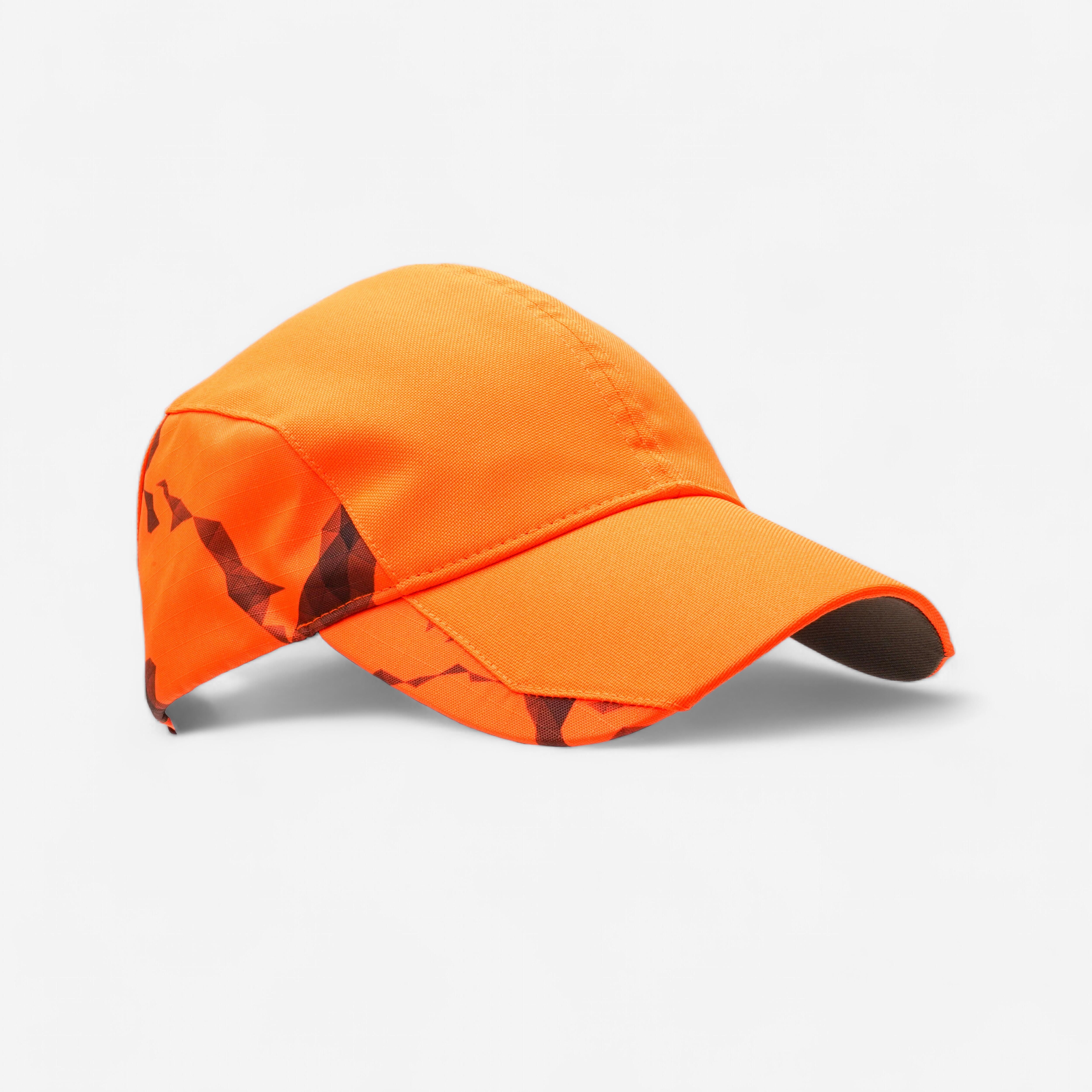 Solognac Jagd-Schirmmütze 500 SUPERTRACK robust wasserabweisend Damen orange