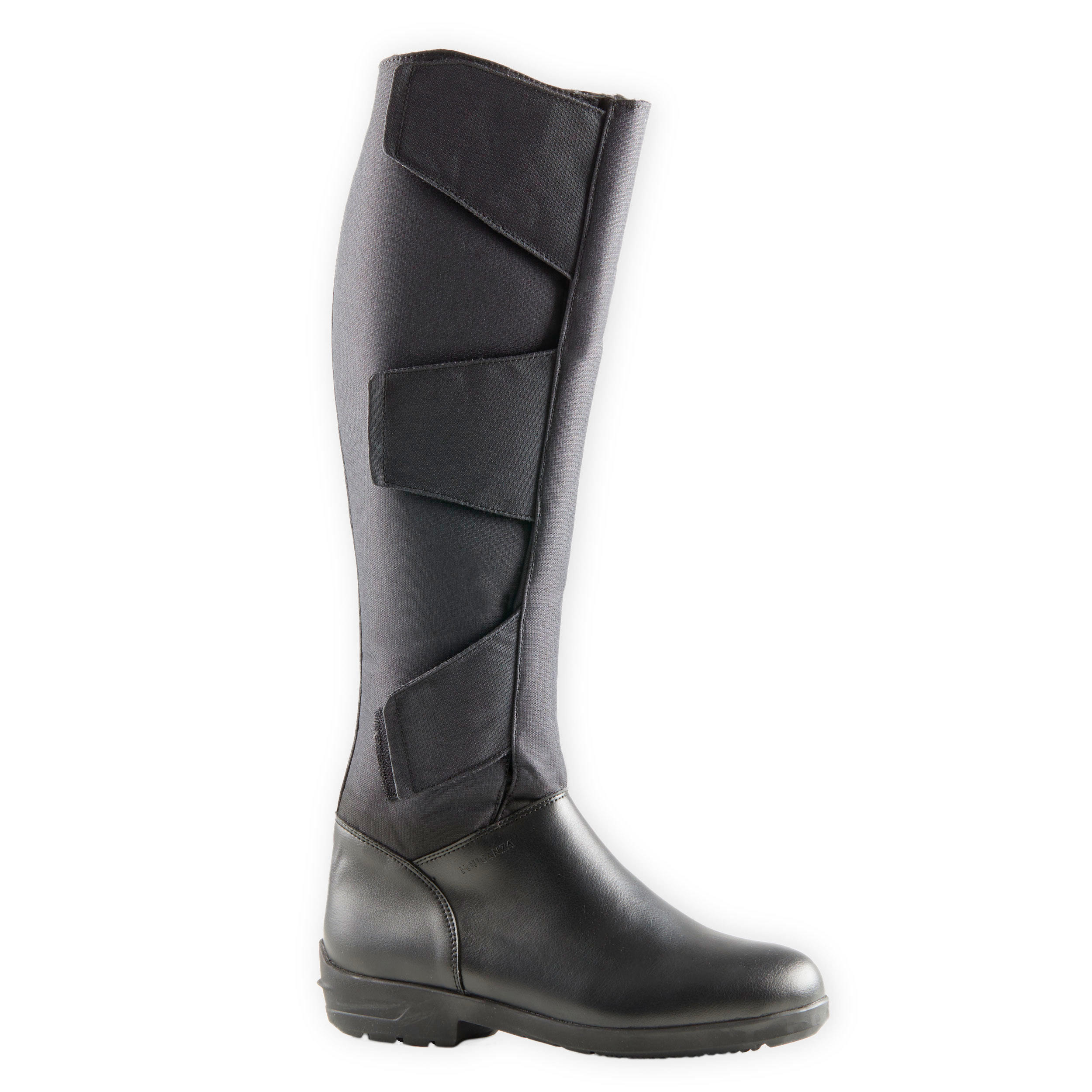 Fouganza Winter-Reitstiefel 900 Warm Erwachsene schwarz