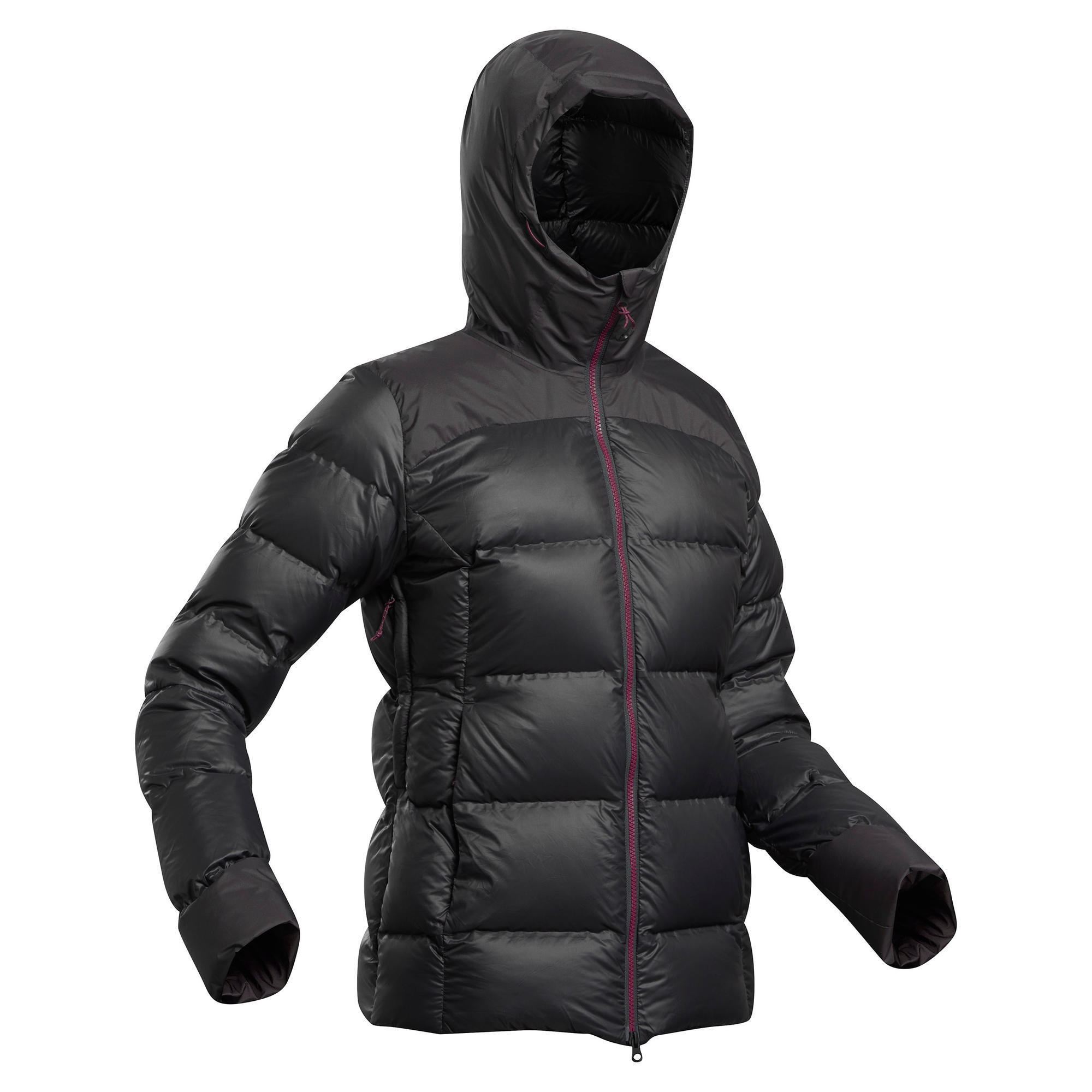 Forclaz Daunenjacke Bergtrekking MT900 Komfort bis -18 °C Damen schwarz