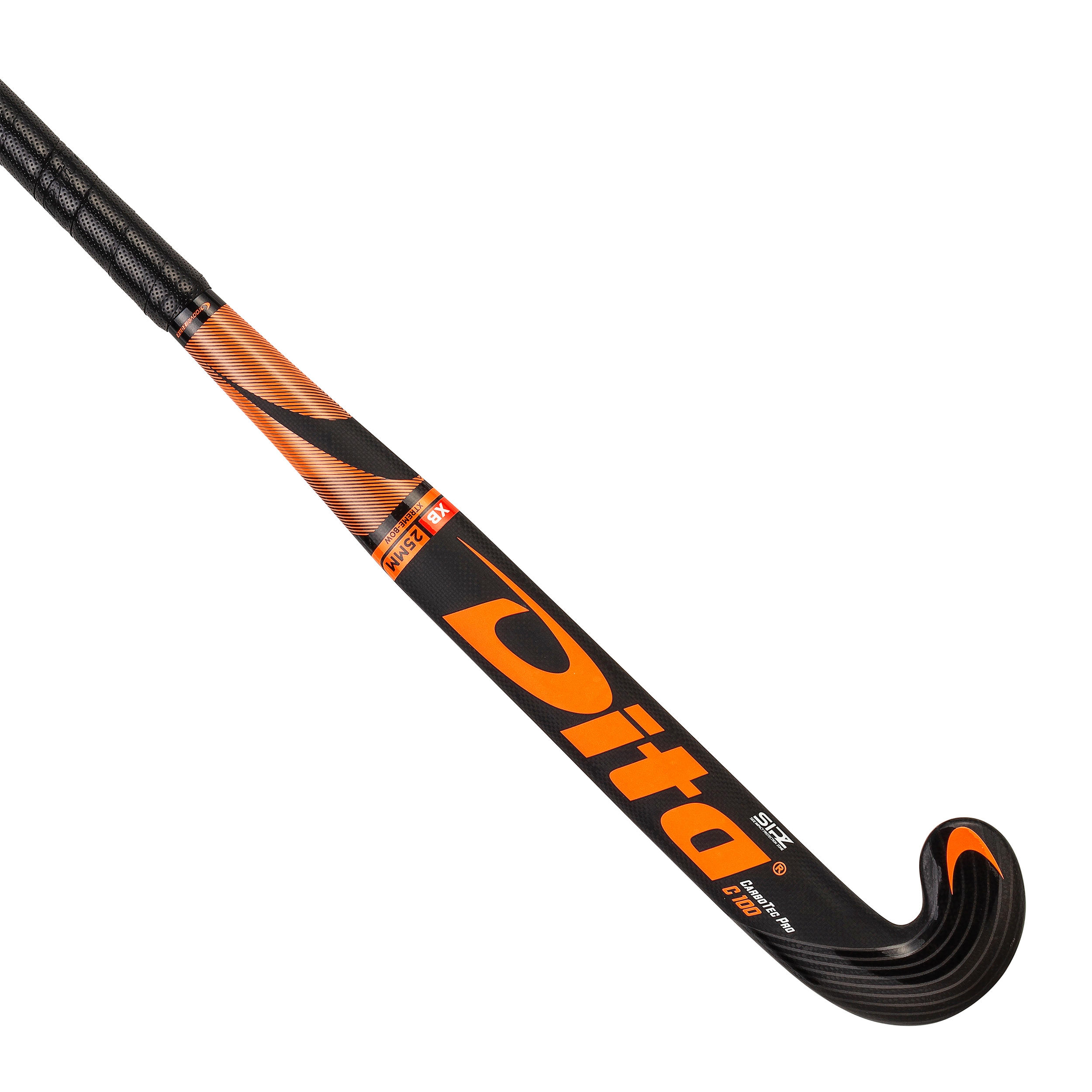 Dita Feldhockeyschläger Xlowbow 100 % Carbon CarboTec Pro Erwachsene schwarz