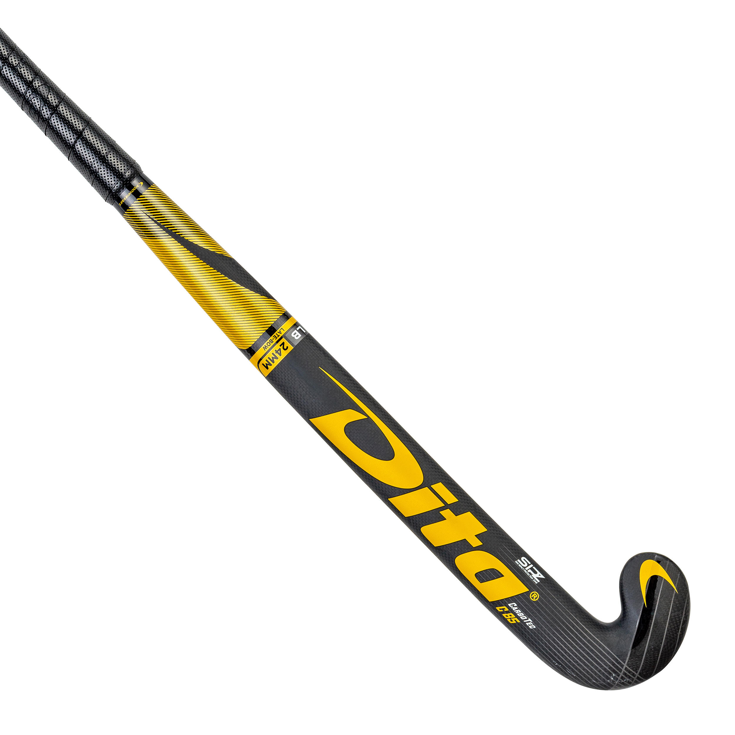 Dita Feldhockeyschläger CarbotecC85 Low Bow 85% Carbon Erwachsene schwarz/gold