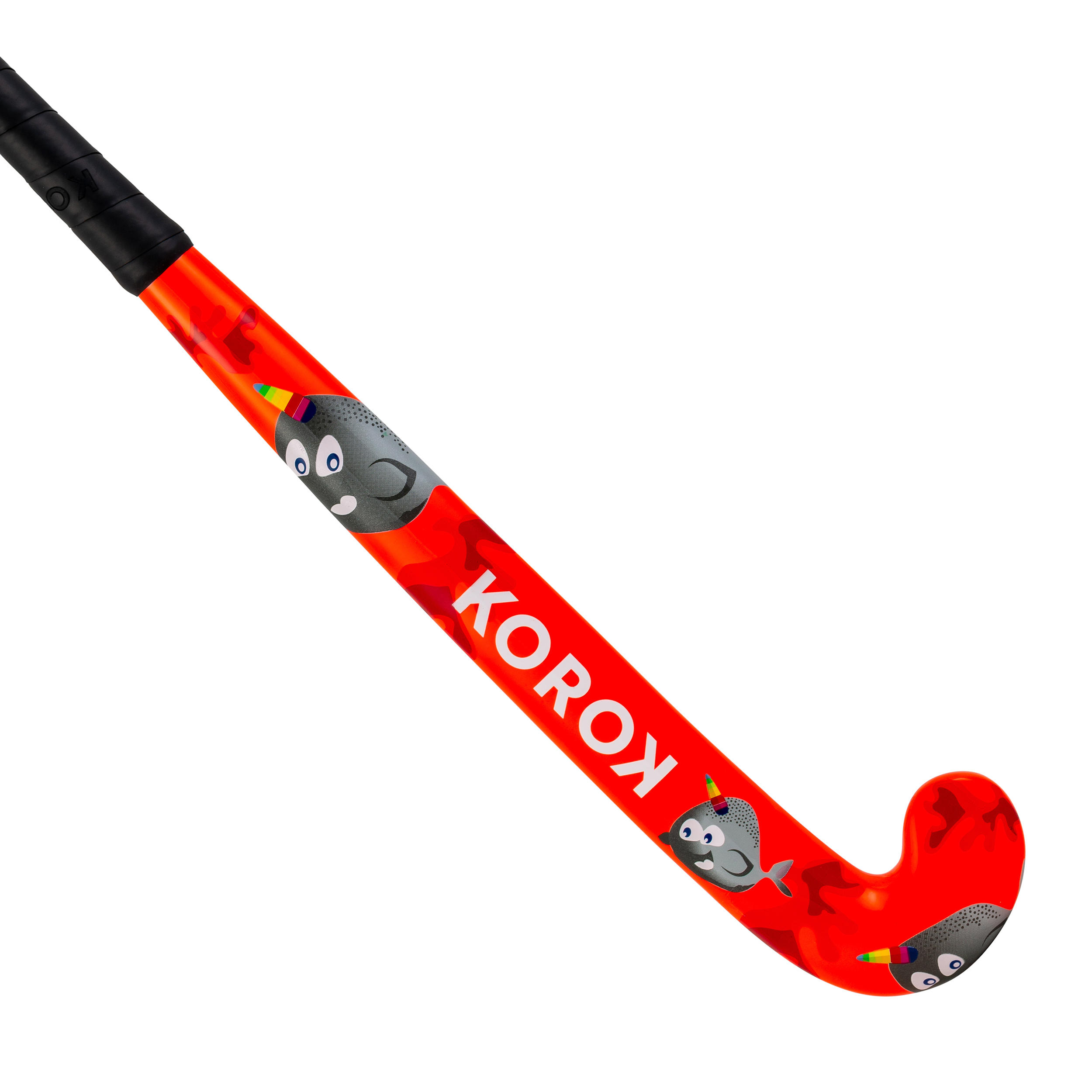 Korok Feldhockeyschläger FH100 Holz Kinder Narwal
