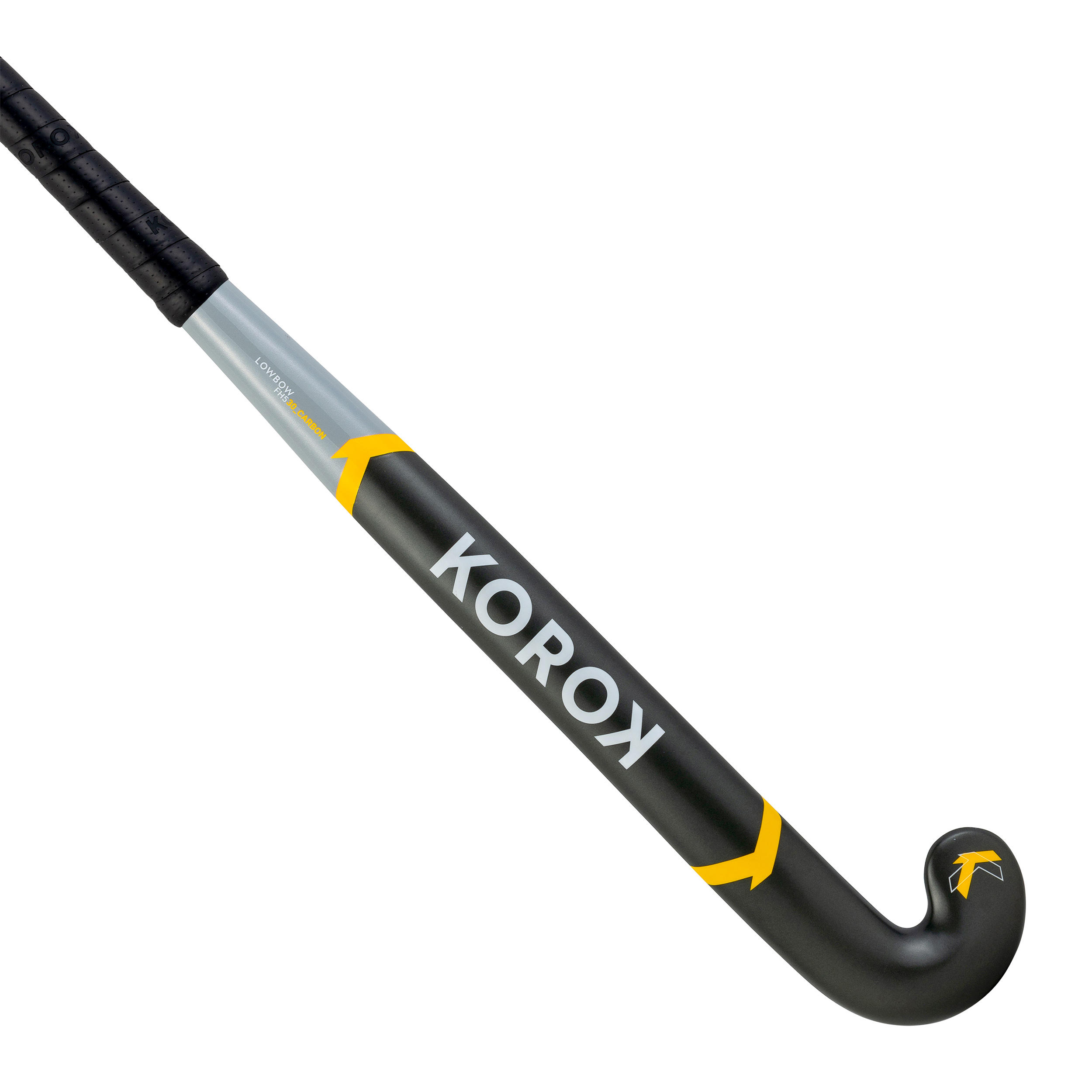 Korok Feldhockeyschläger FH530 LowBow 30% Carbon Erwachsene grau/gelb