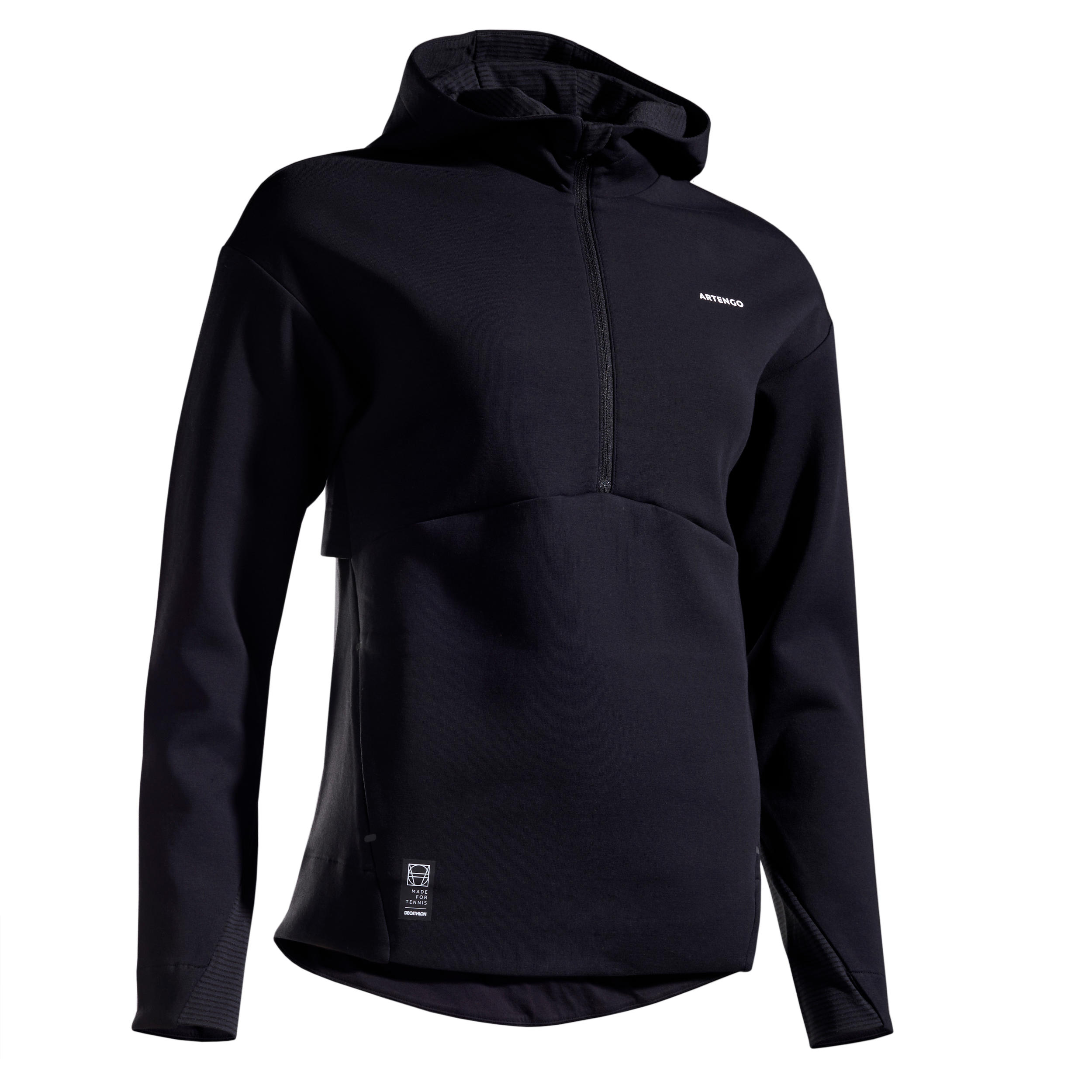 Artengo Damen Tennis Sweatshirt Kapuze - Dry 900 weiss