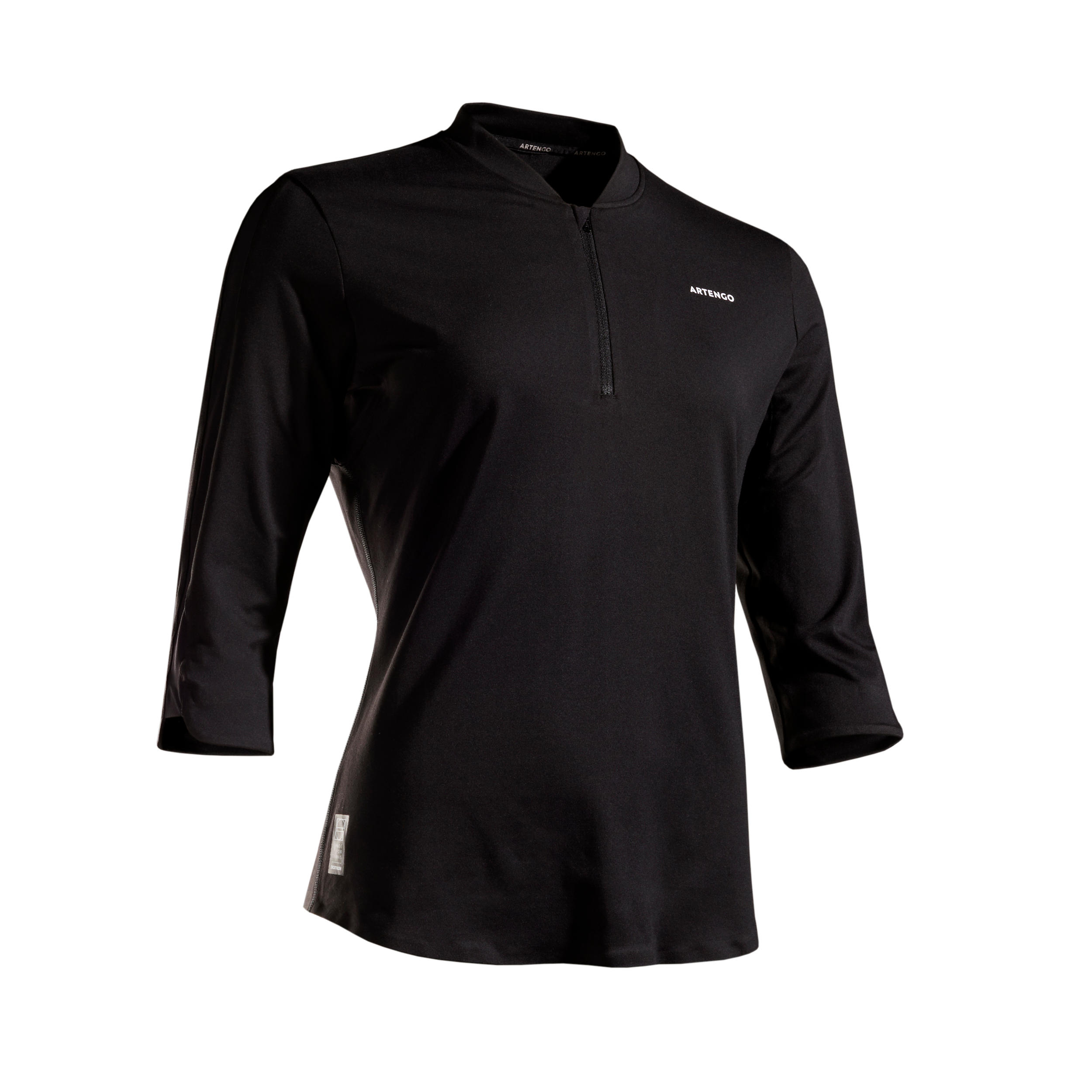 Artengo Tennis T-Shirt Damen Dry 900 3/4 schwarz