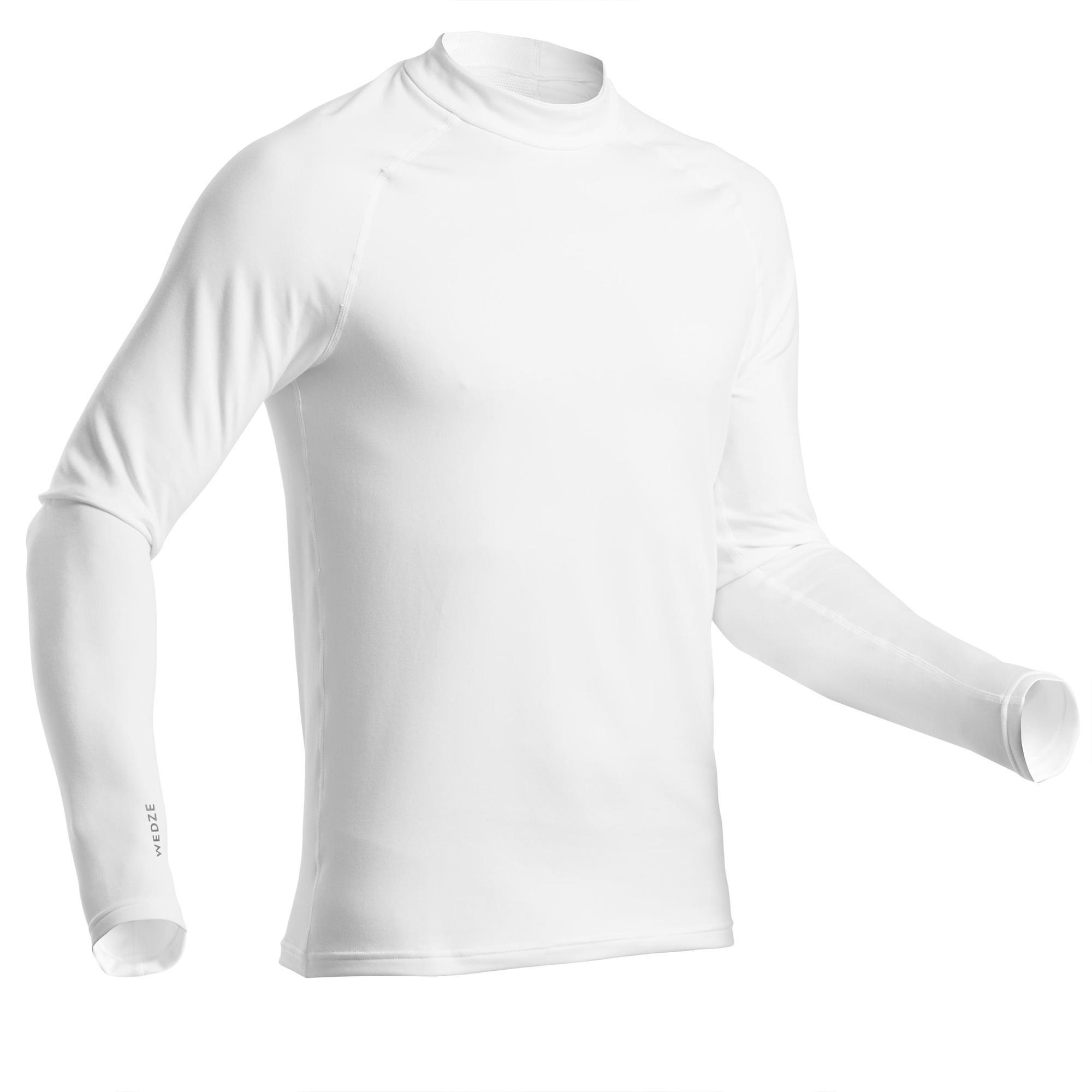 Wedze Skiunterwäsche Funktionsshirt Herren - BL 500 weiss