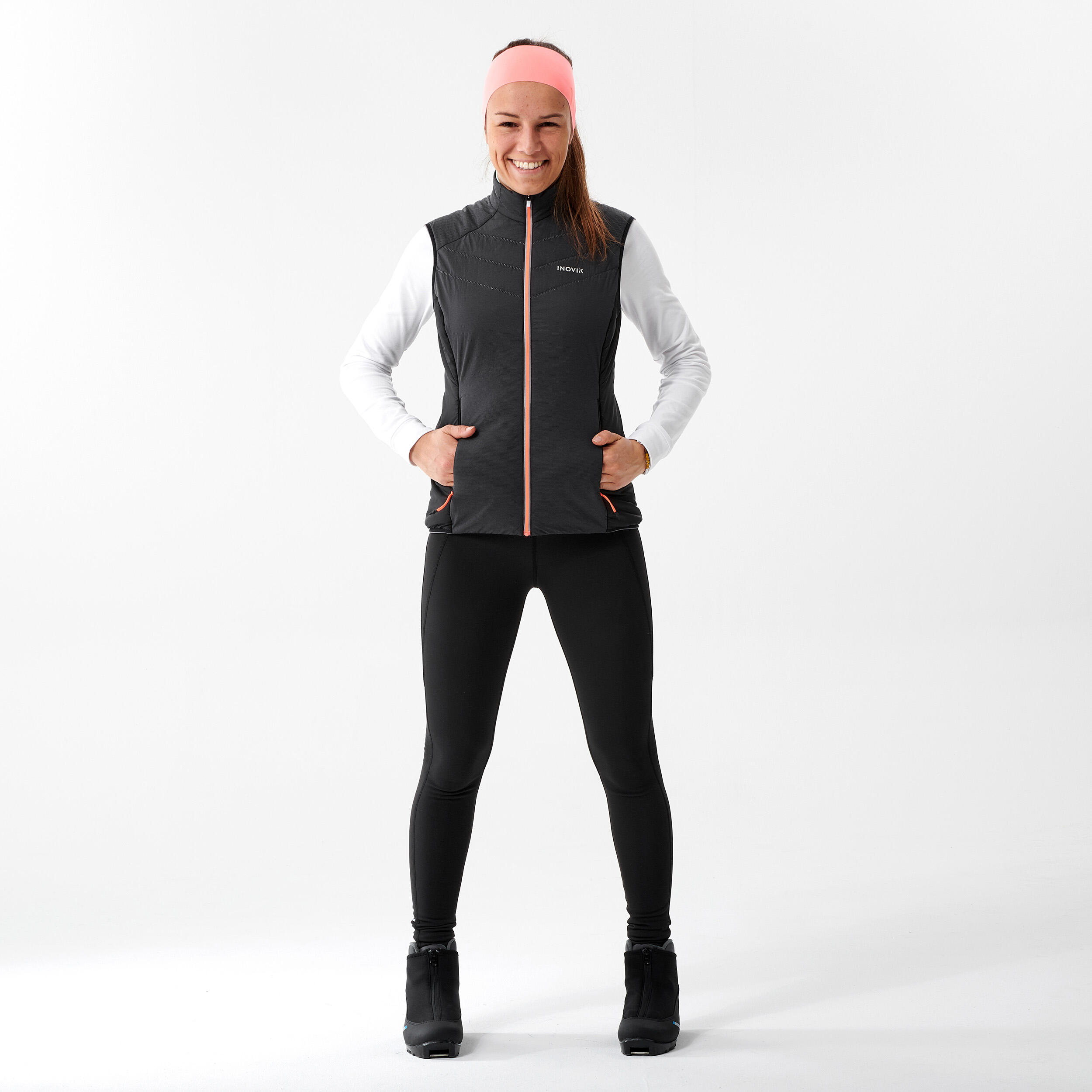 Inovik Langlaufshirt Langarm XC S 100 Warm Damen