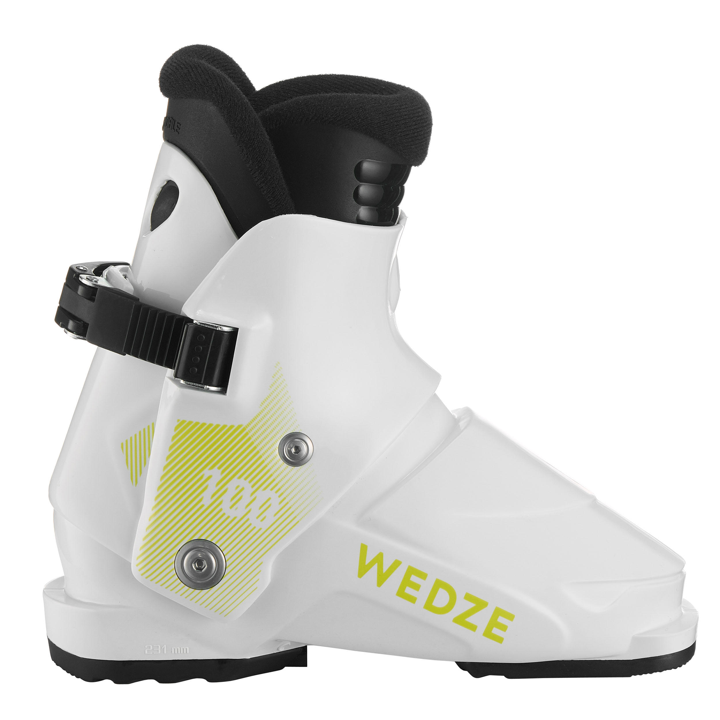 Wedze Skischuhe Piste 100 Kinder weiss