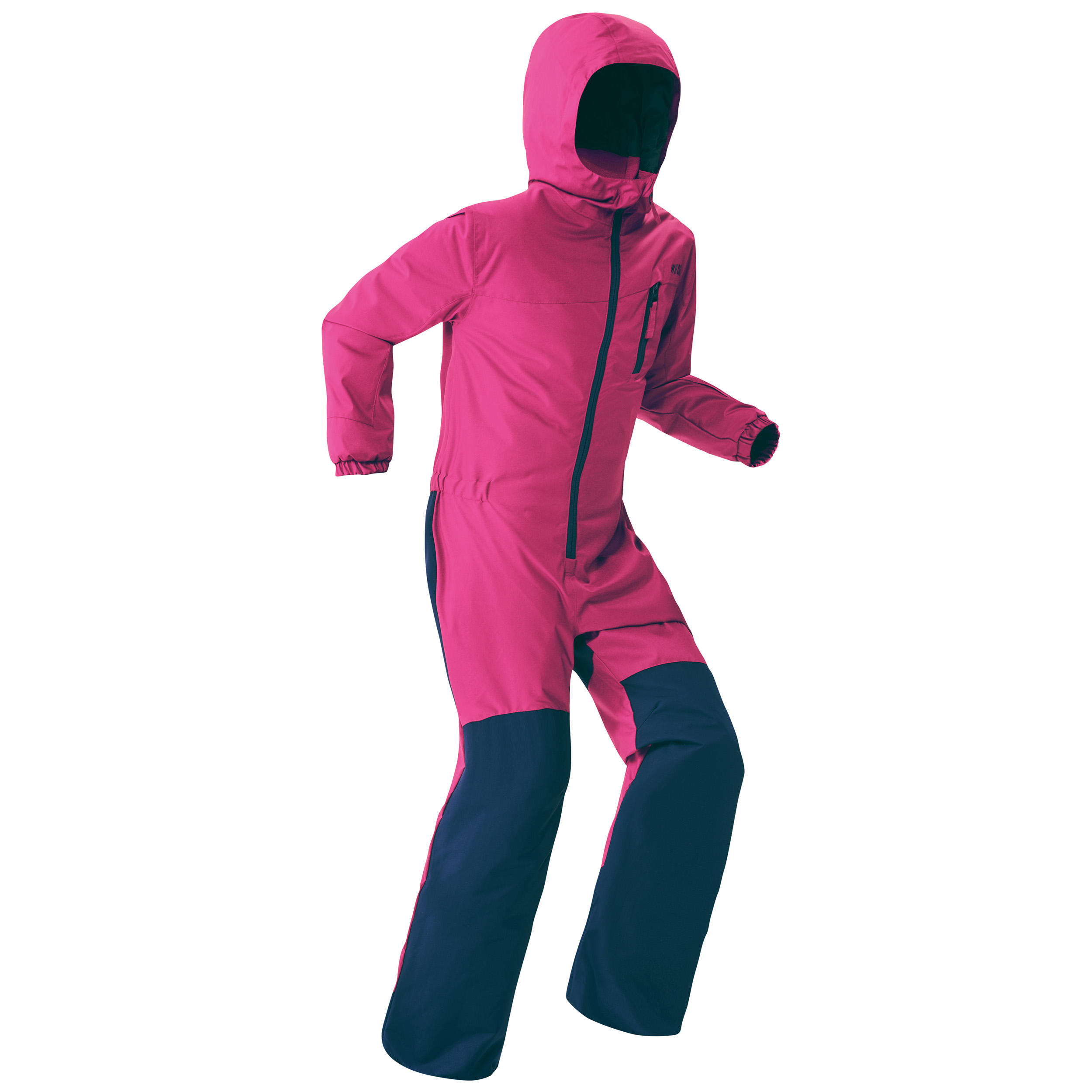 Wedze Schneeanzug 100 warm wasserdicht Kinder rosa/marineblau