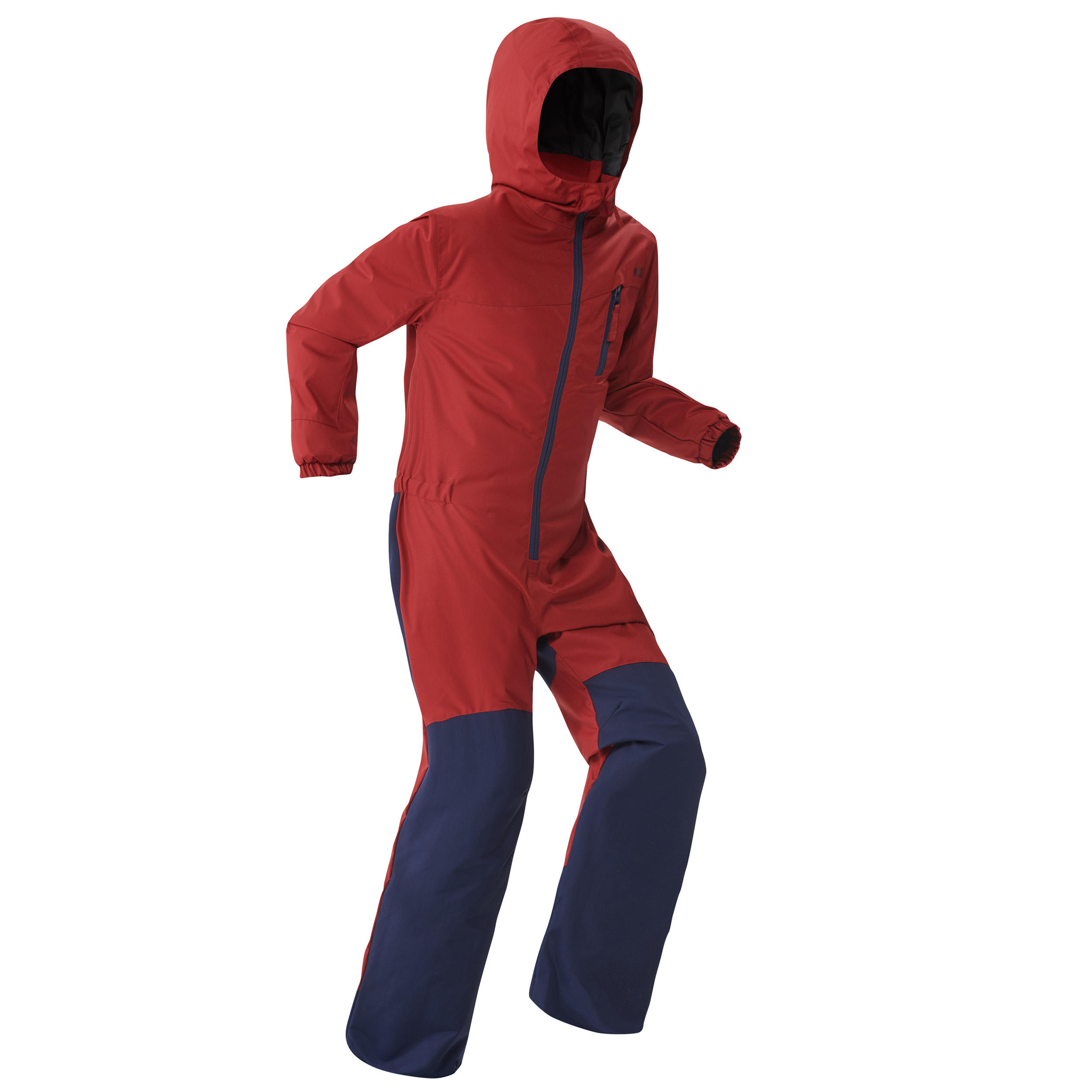 Wedze Schneeanzug Skianzug 100 warm wasserdicht Kinder bordeaux/marineblau
