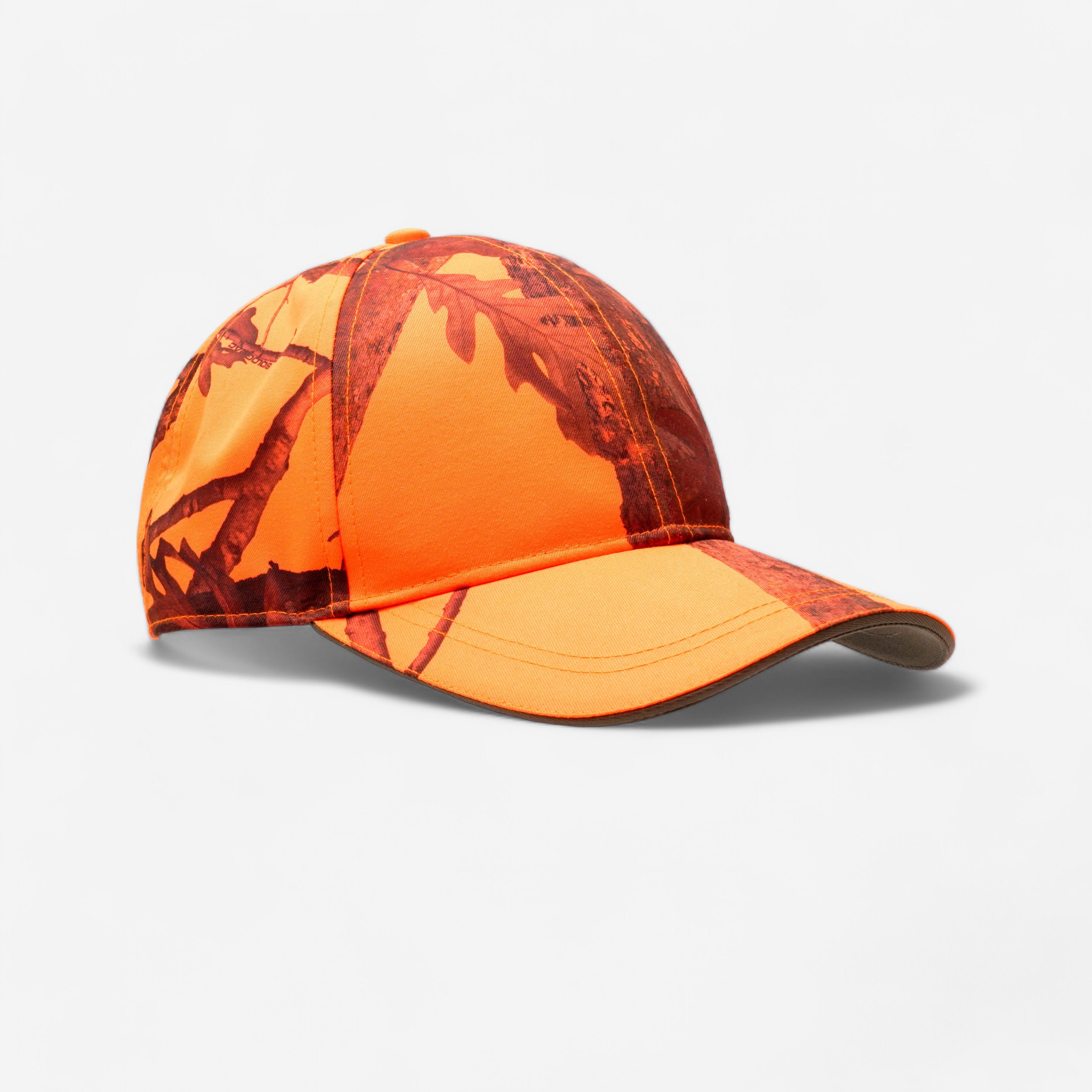 Solognac Jagdmütze / Schirmmütze 500 camouflage / orange