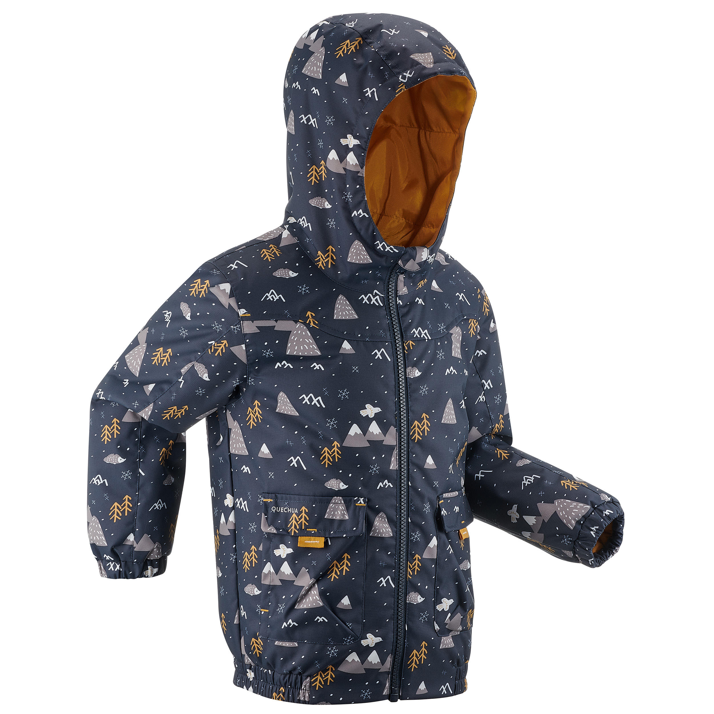 Quechua Winterjacke Winterwandern SH100 Warm wasserdicht Kleinkinder Gr. 92–116 violett