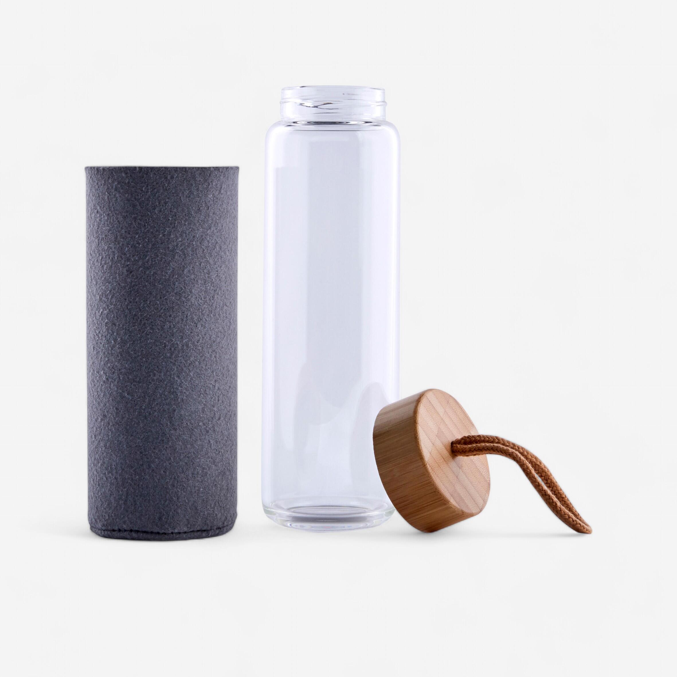 Kimjaly YOGA-TRINKFLASCHE AUS GLAS 500 ml