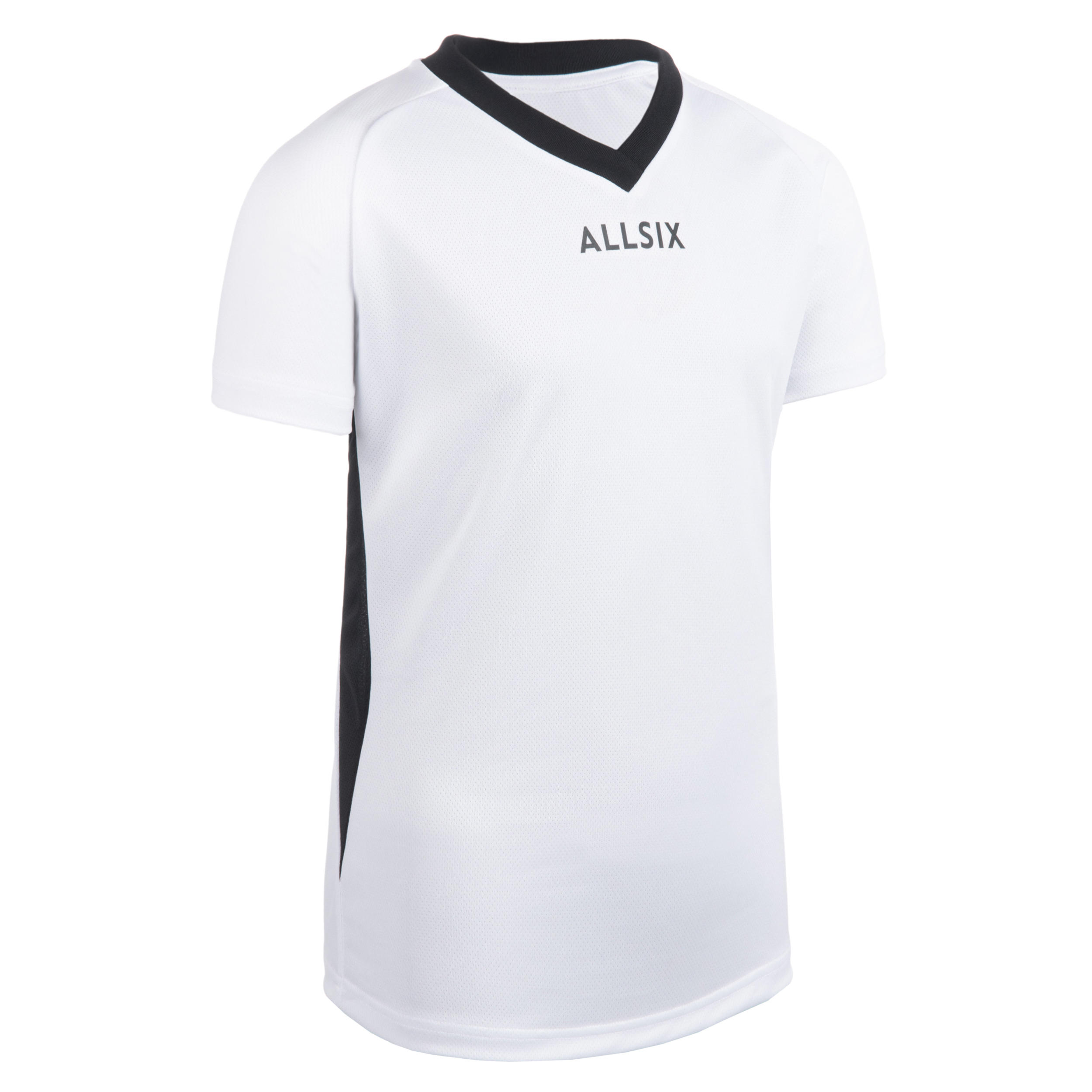 Allsix Volleyballtrikot V100 Jungen weiß