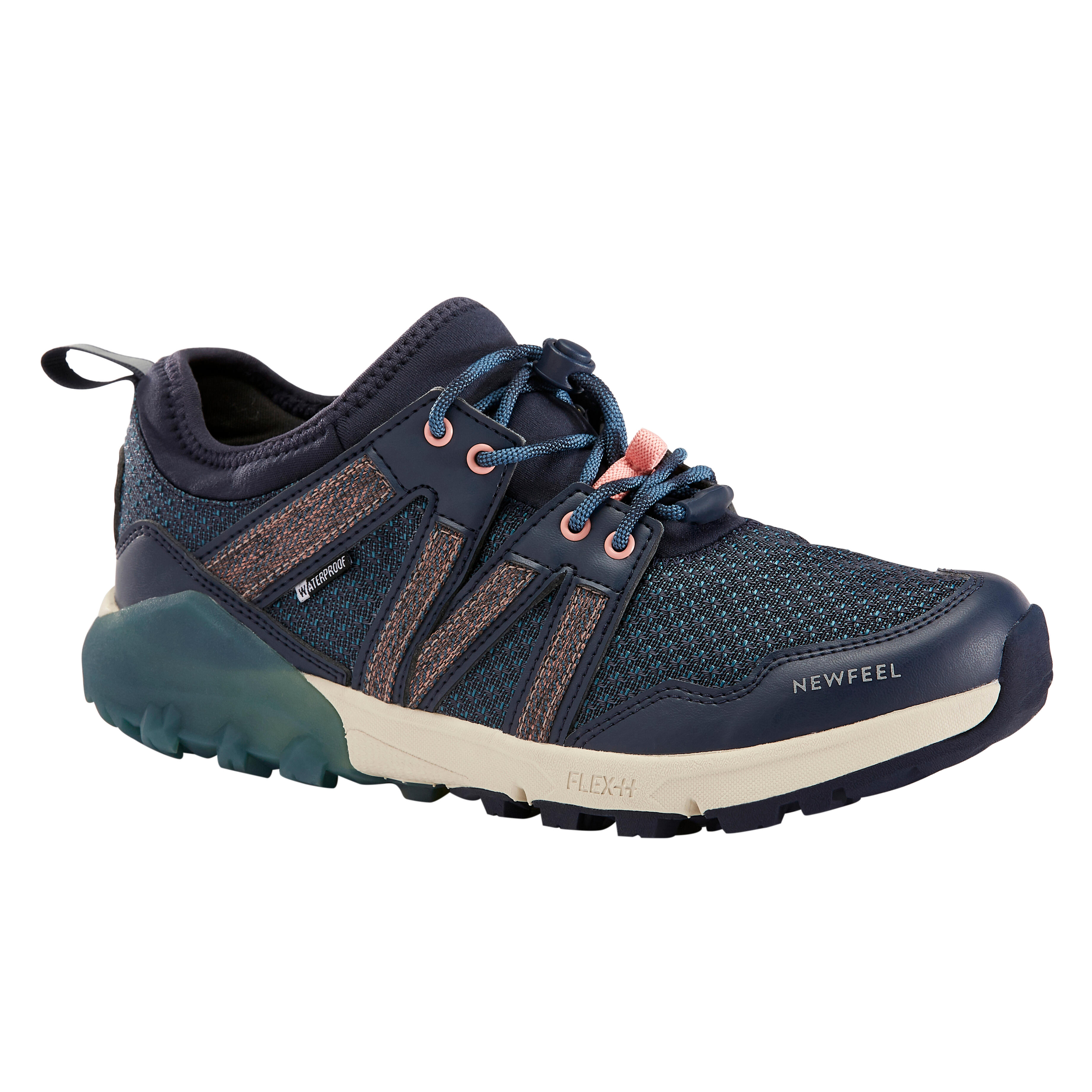 Newfeel Freizeitschuhe Nordic Walking wasserdicht NW 580 blau