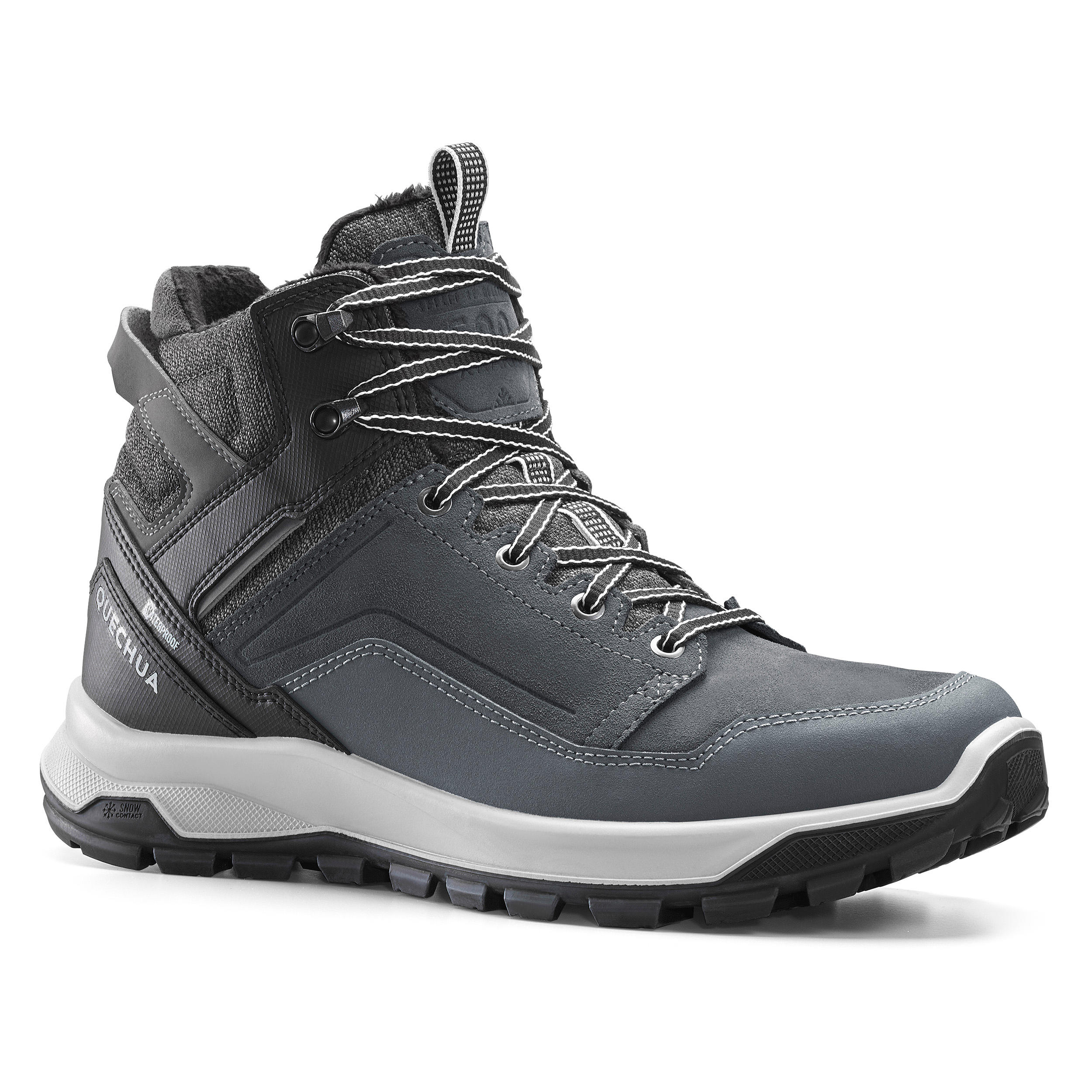 Quechua Wanderschuhe Winterwandern Leder - SH500 X-Warm wasserdicht - Herren