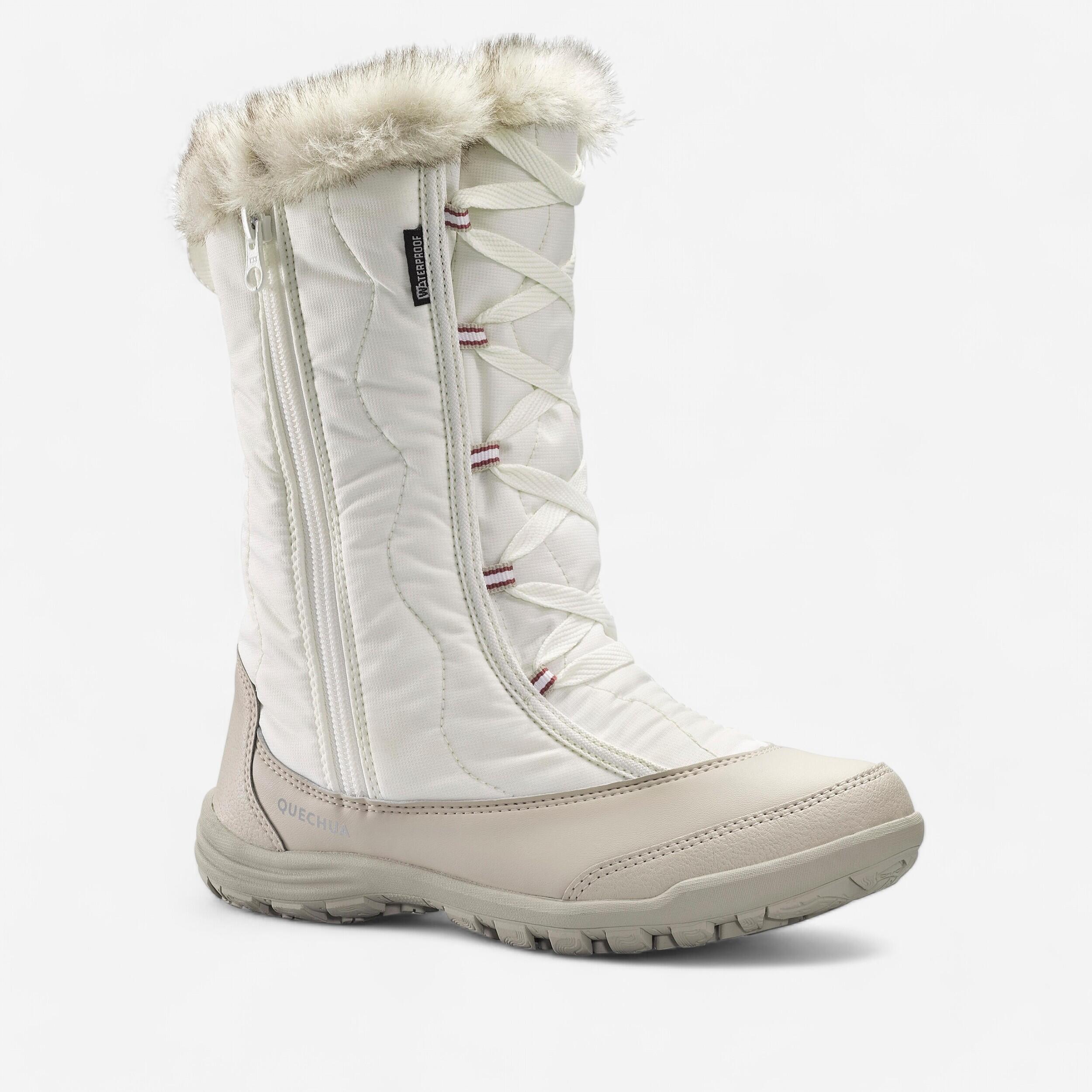 Quechua Schneestiefel Winterwandern - SH500 X-Warm wasserdicht Zip Kinder Gr. 30–38 blau