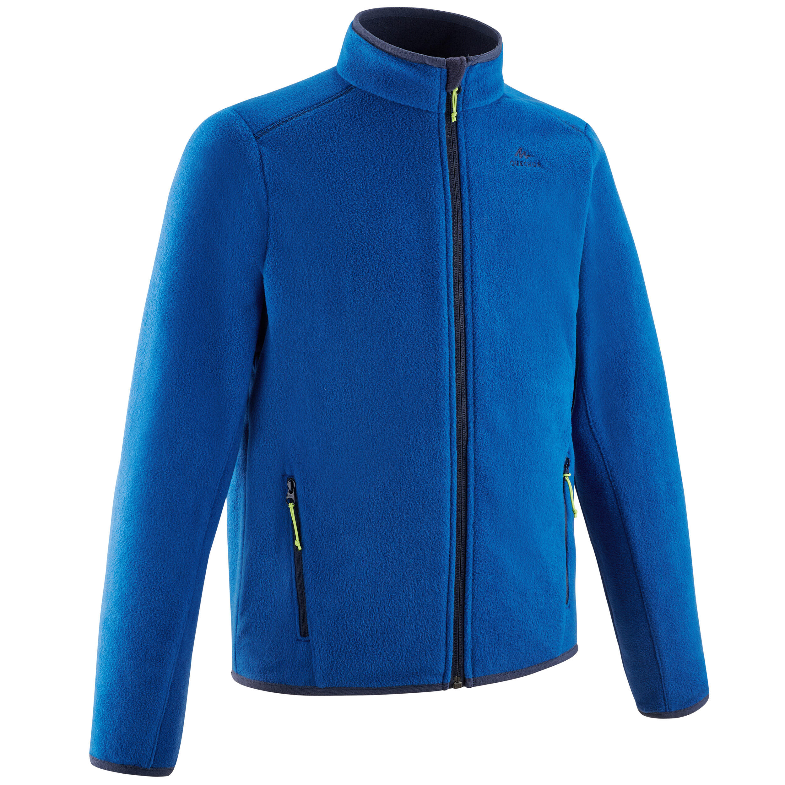 Quechua Fleecejacke Bergwandern MH150 Kinder Gr. 122–170 schwarz/marineblau