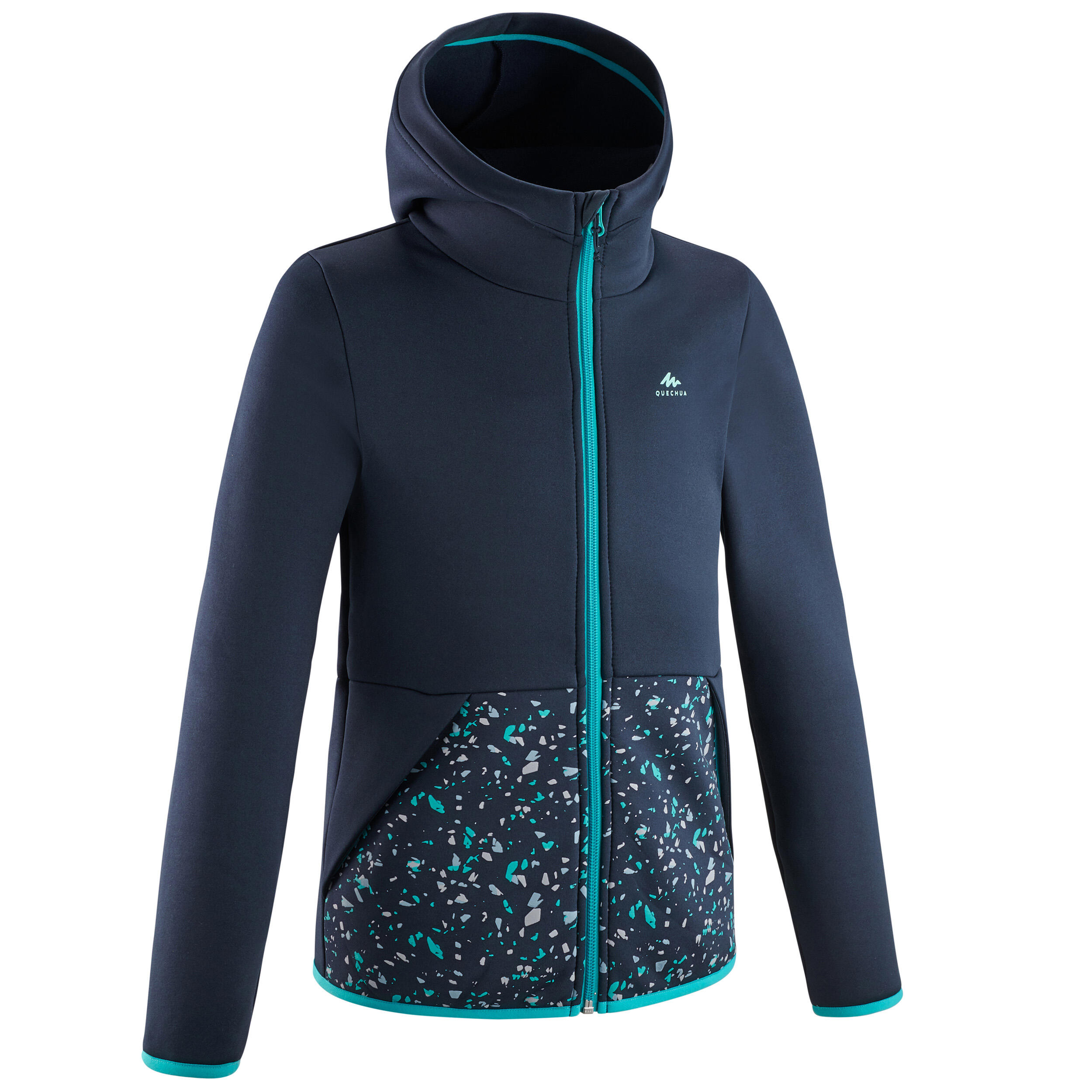 Quechua Fleecejacke Bergwandern MH500 Kinder Gr. 122–170 blau