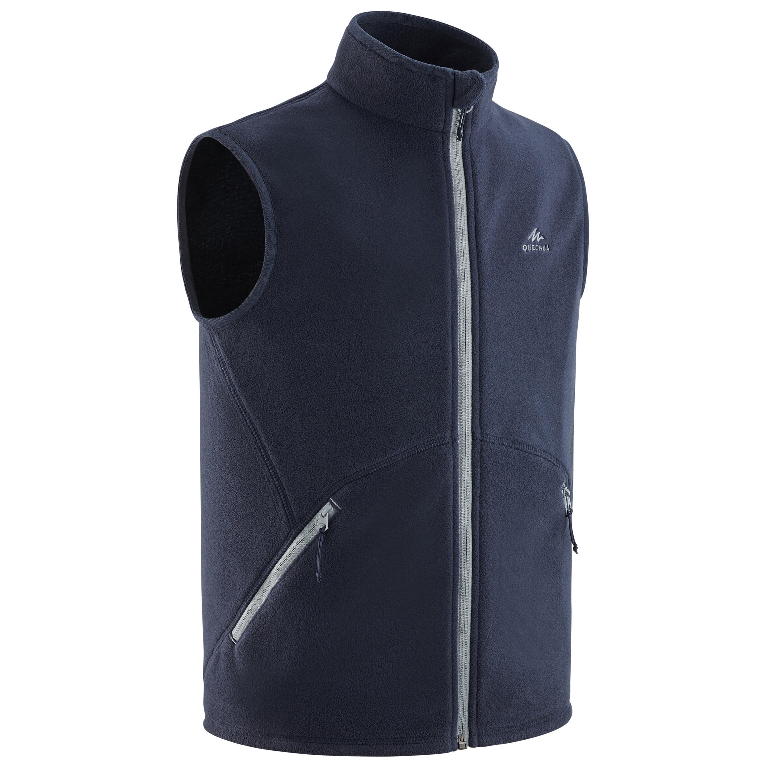 Quechua Fleeceweste Bergwandern MH150 Kinder Gr. 122–170 blau/grau