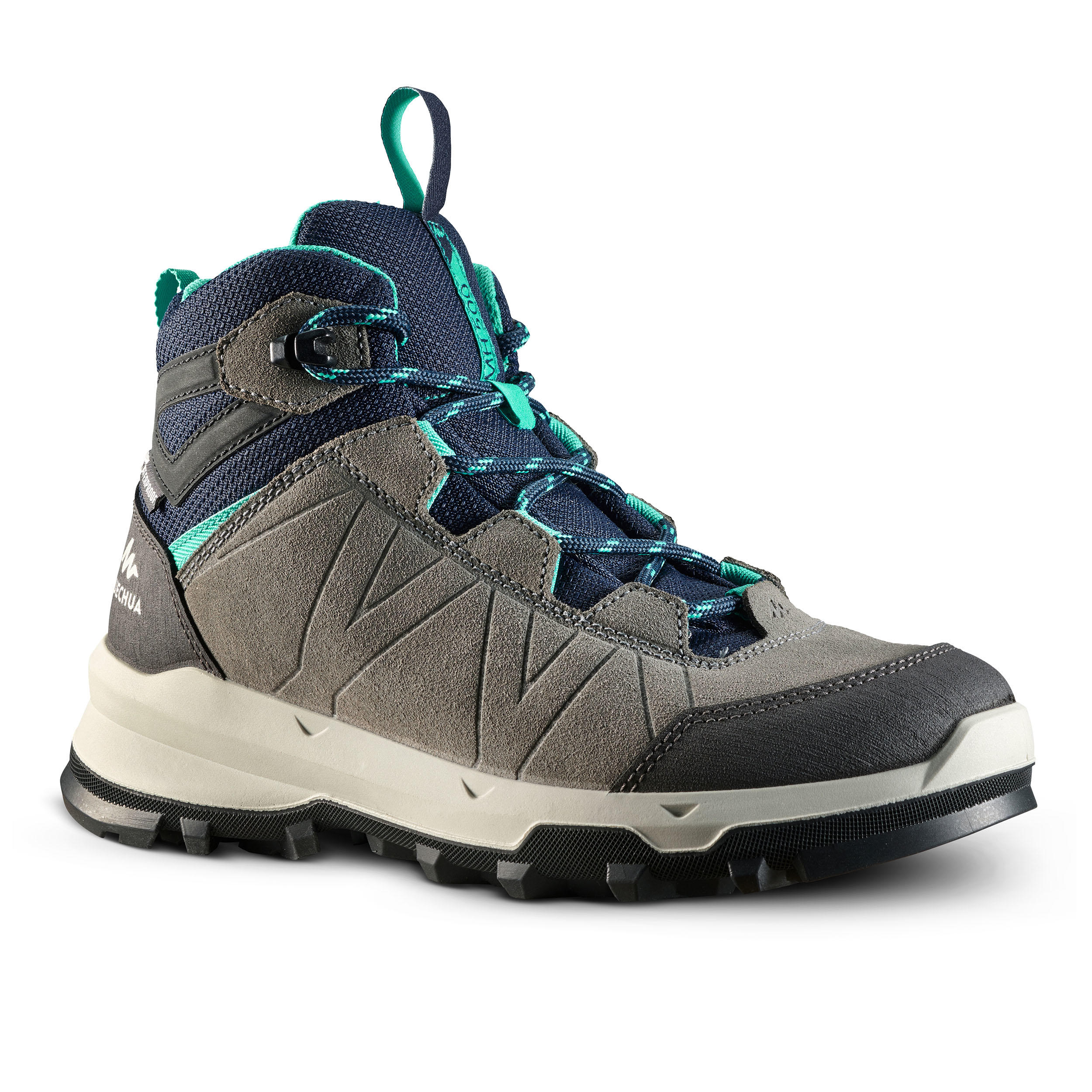Quechua Wanderschuhe MH500 wasserdicht Kinder Gr. 28–39 blau/grau