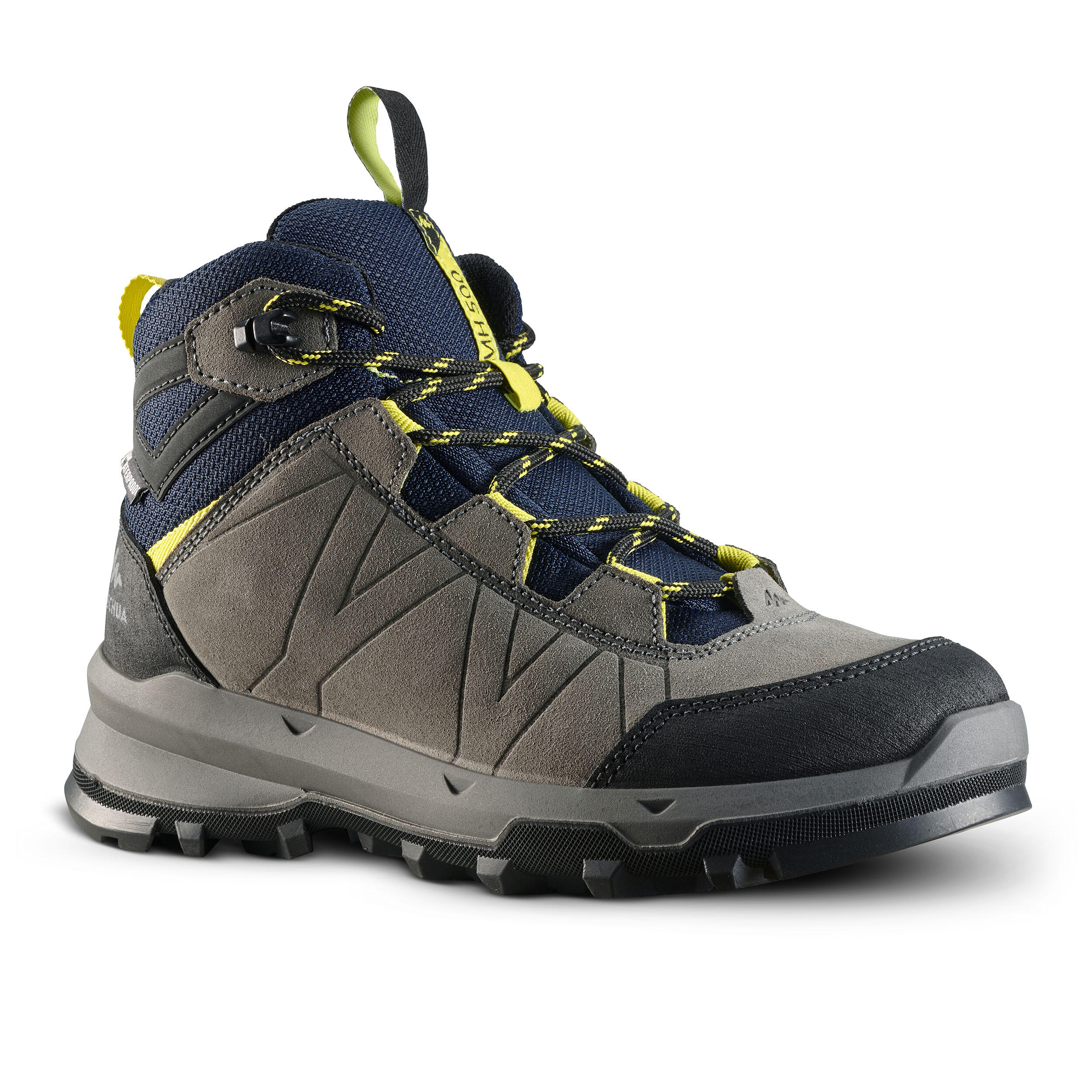 Quechua Wanderschuhe MH500 hoch wasserdicht Kinder Gr. 28–39 blau/grau
