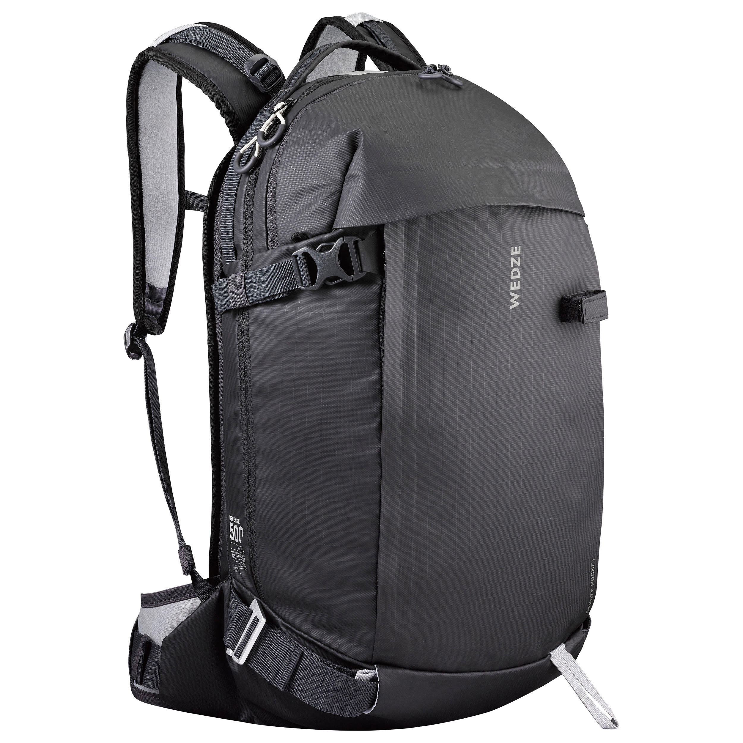 Wedze Ski- und Snowboardrucksack Freeride - FR500 Defense 27L grau