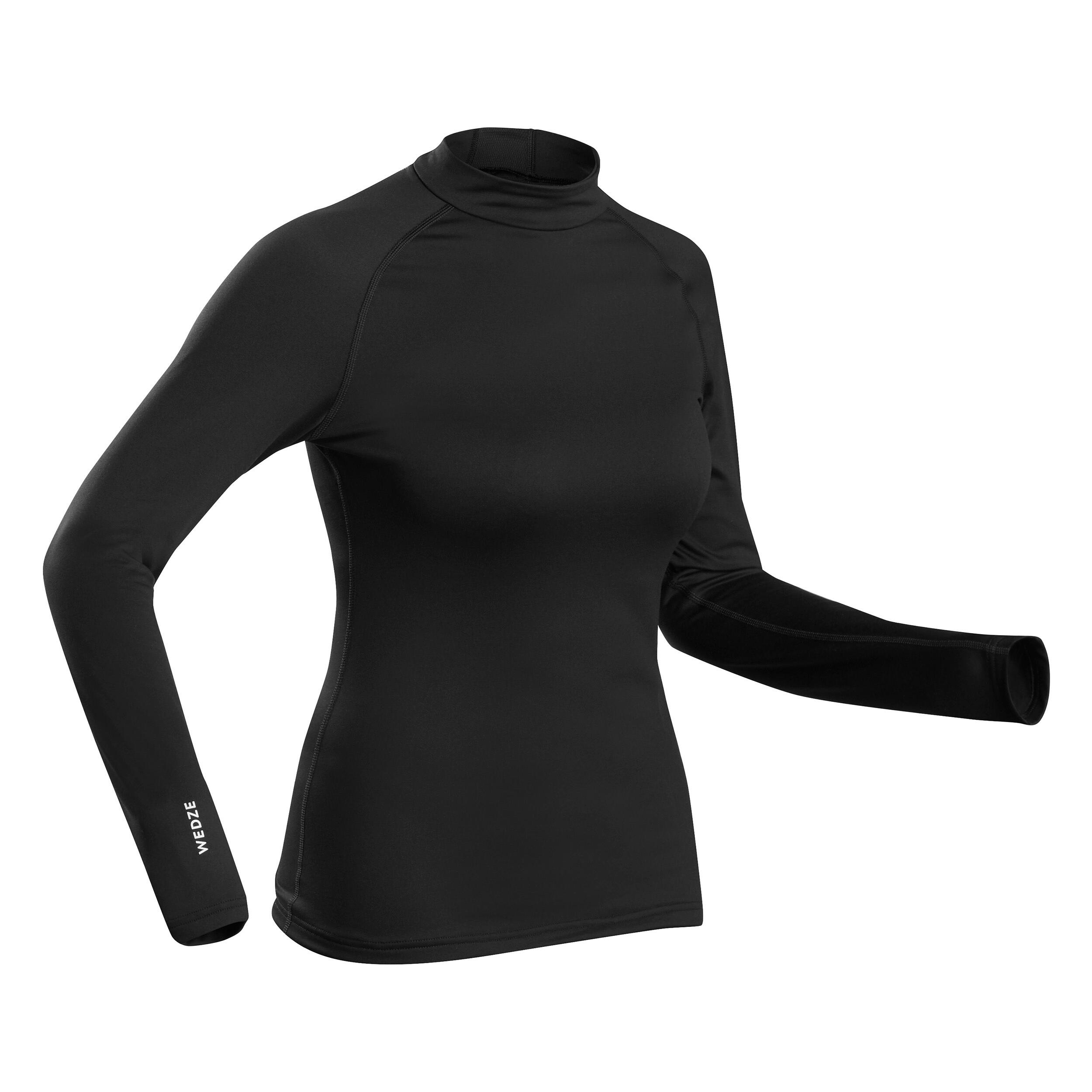 Wedze Skiunterwäsche Funktionsshirt Damen - 500 weiss