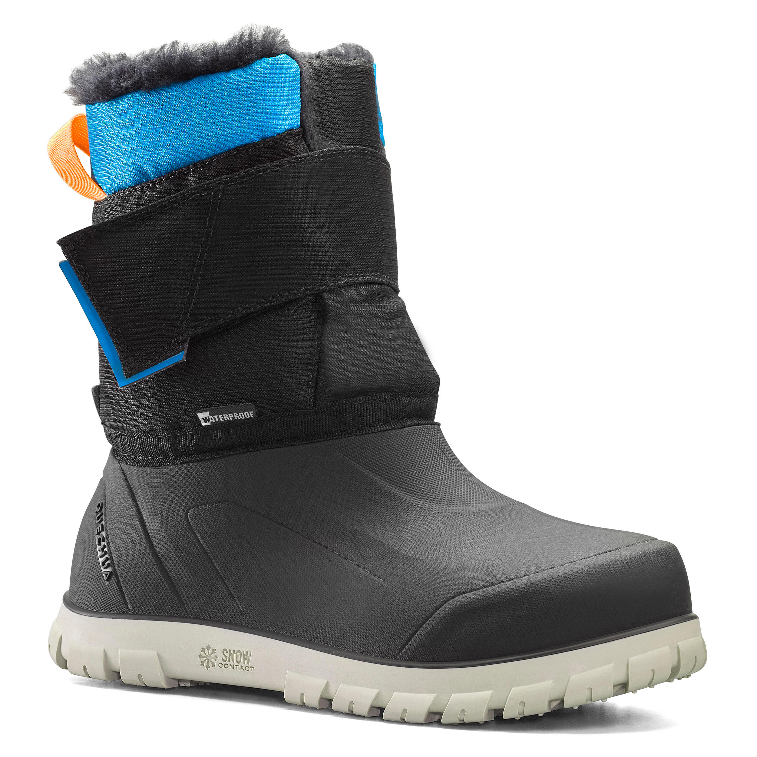 Quechua Schneestiefel Winterwandern SH500 X-Warm wasserdicht Kinder Gr. 24–38 schwarz
