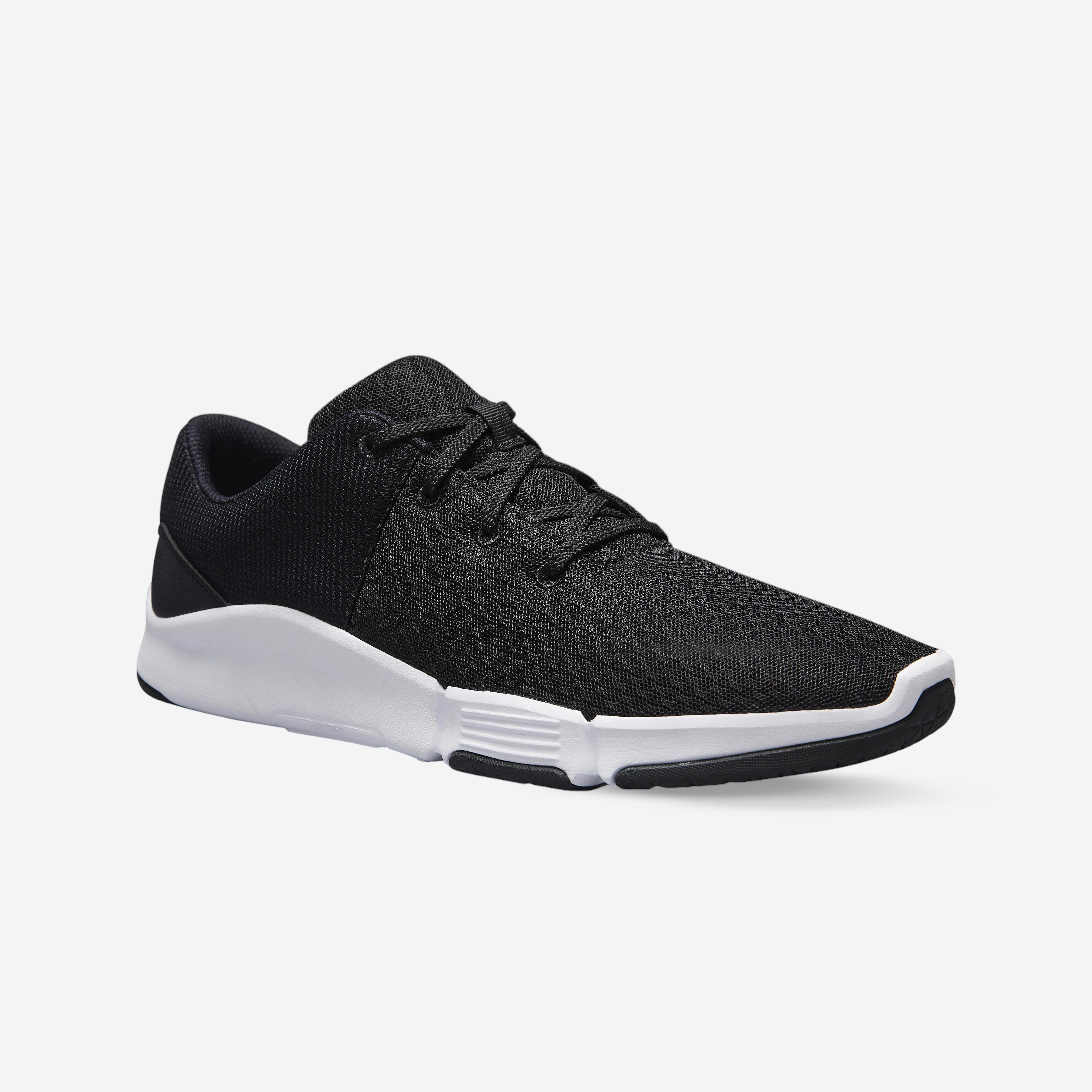 Domyos Fitnessschuhe 100 2.0 Herren schwarz/weiss