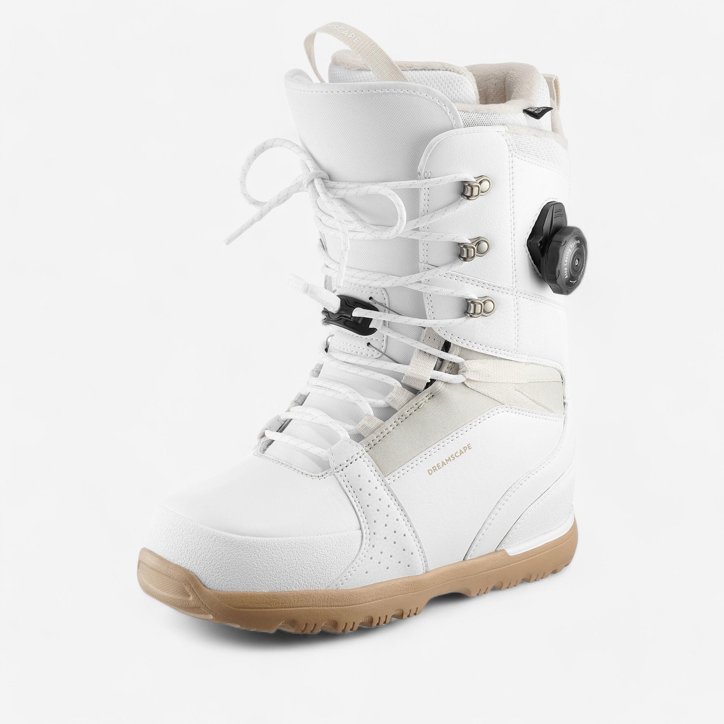 Dreamscape Snowboard Boots Freestyle Allmountain Endzone Cable Lock Damen weiss