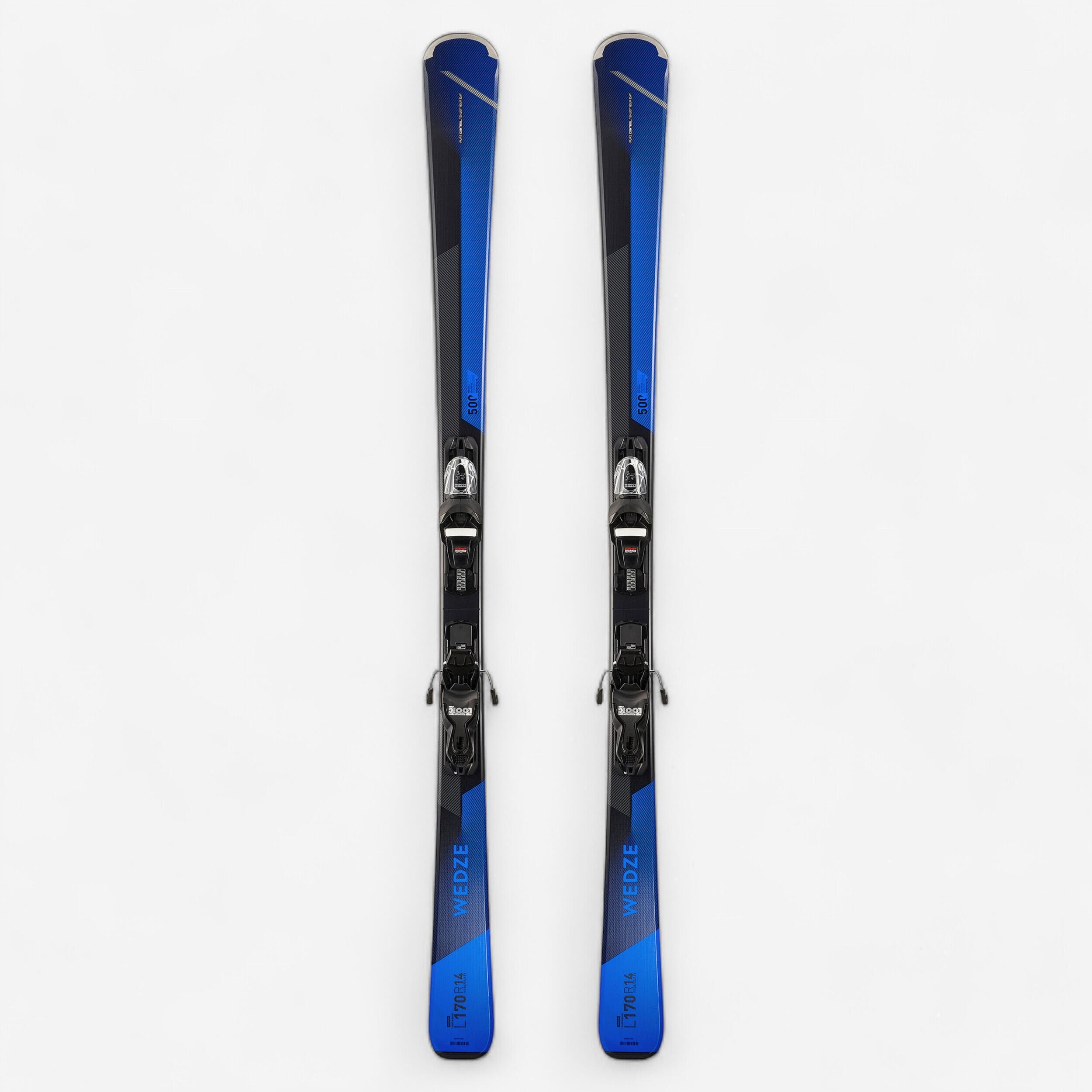 Wedze Ski Piste Boost 500 Herren schwarz/blau