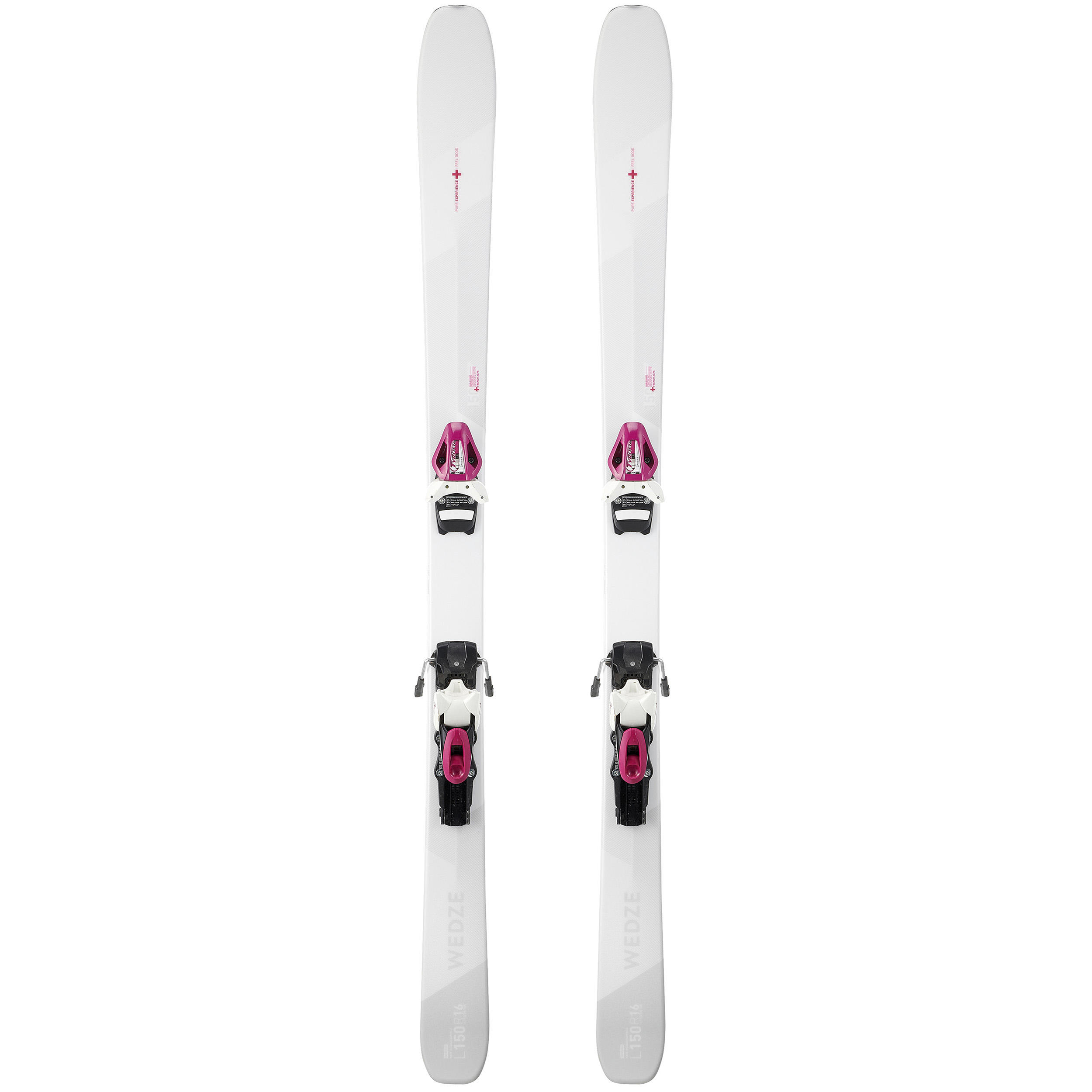 Wedze Ski All Mountain Cross 150+ Damen weiss und violett