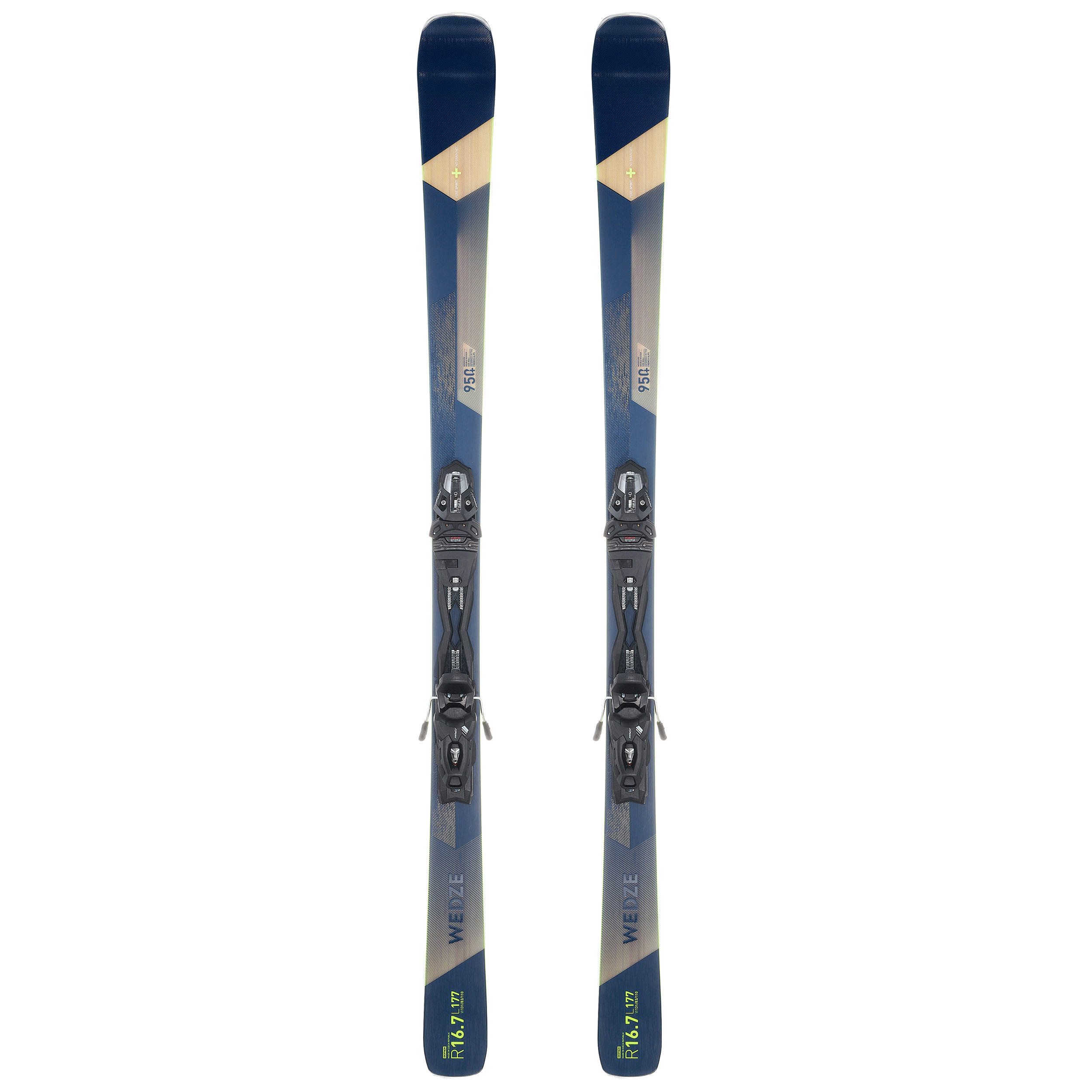 Wedze Ski Piste Cross 950+ Herren blau