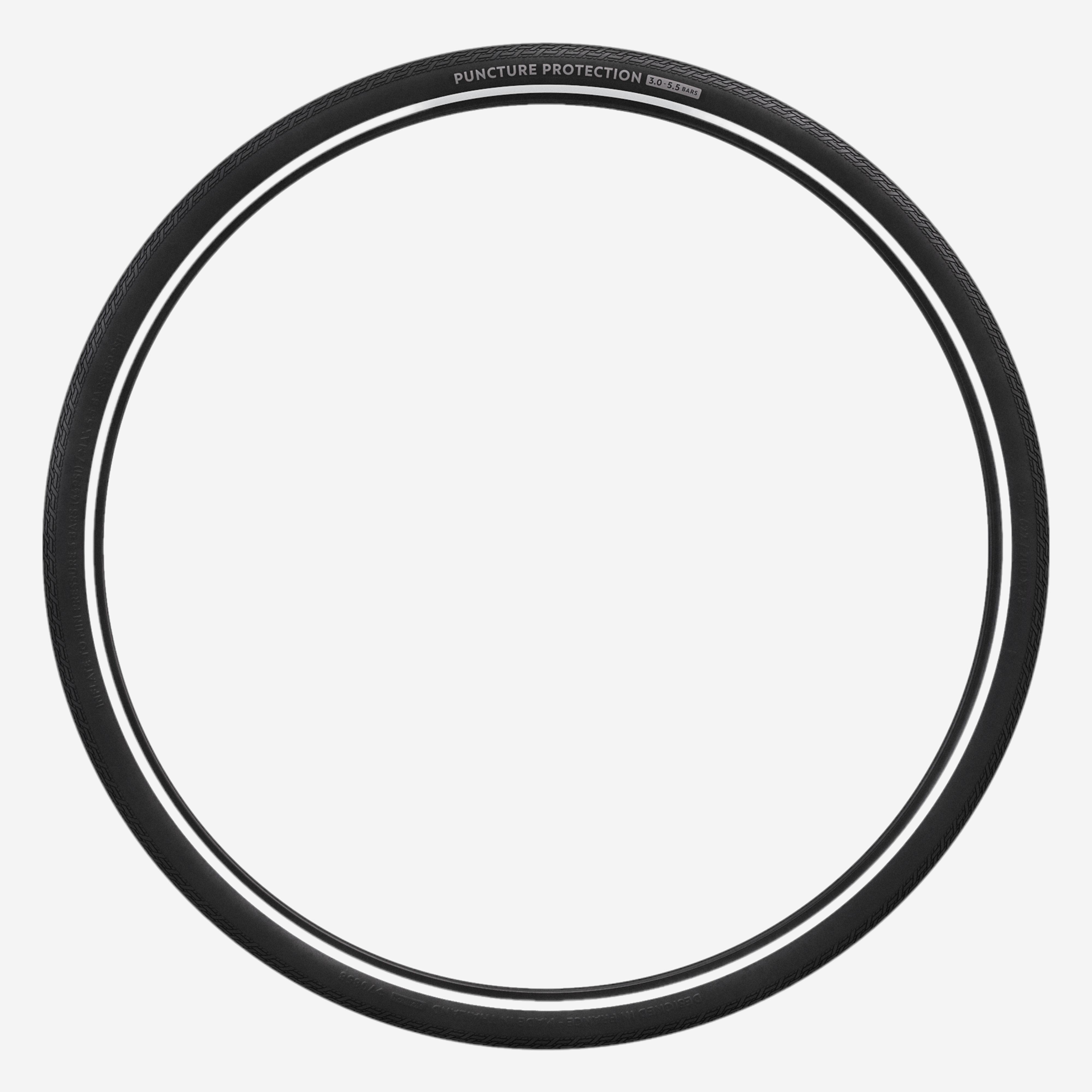 Elops Fahrradreifen Drahtreifen Long Distance 700x38 schwarz