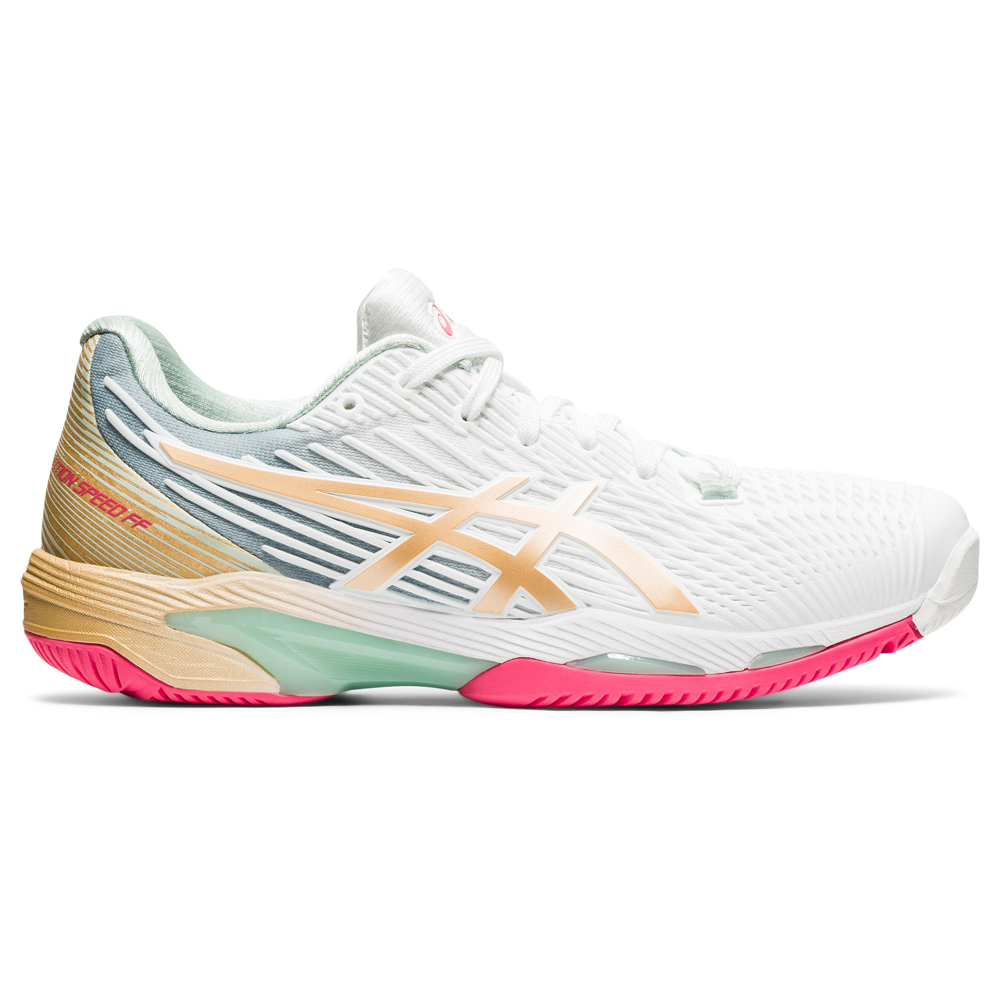 Asics Tennisschuhe Gel Solution Speed Damen weiss/gold
