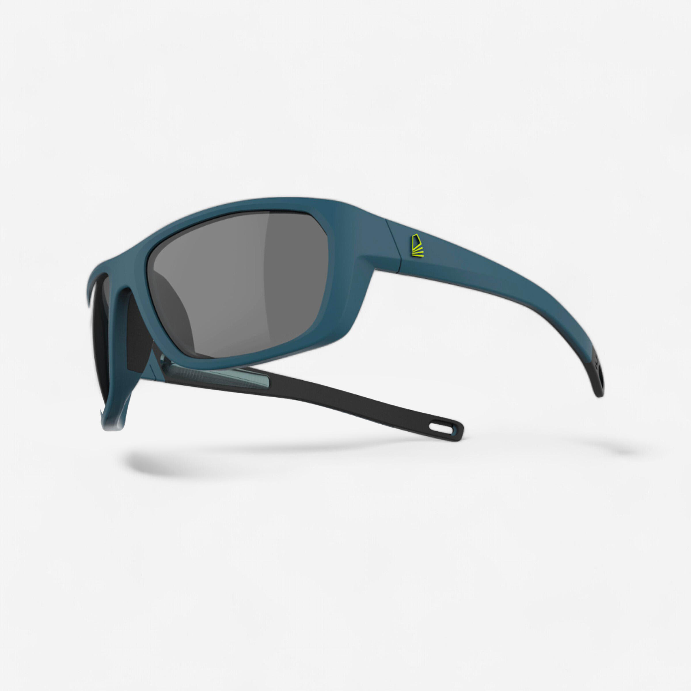 Tribord Sonnenbrille Segeln Damen/Herren schwimmfähig polarisierend 500 Grösse M schwarz