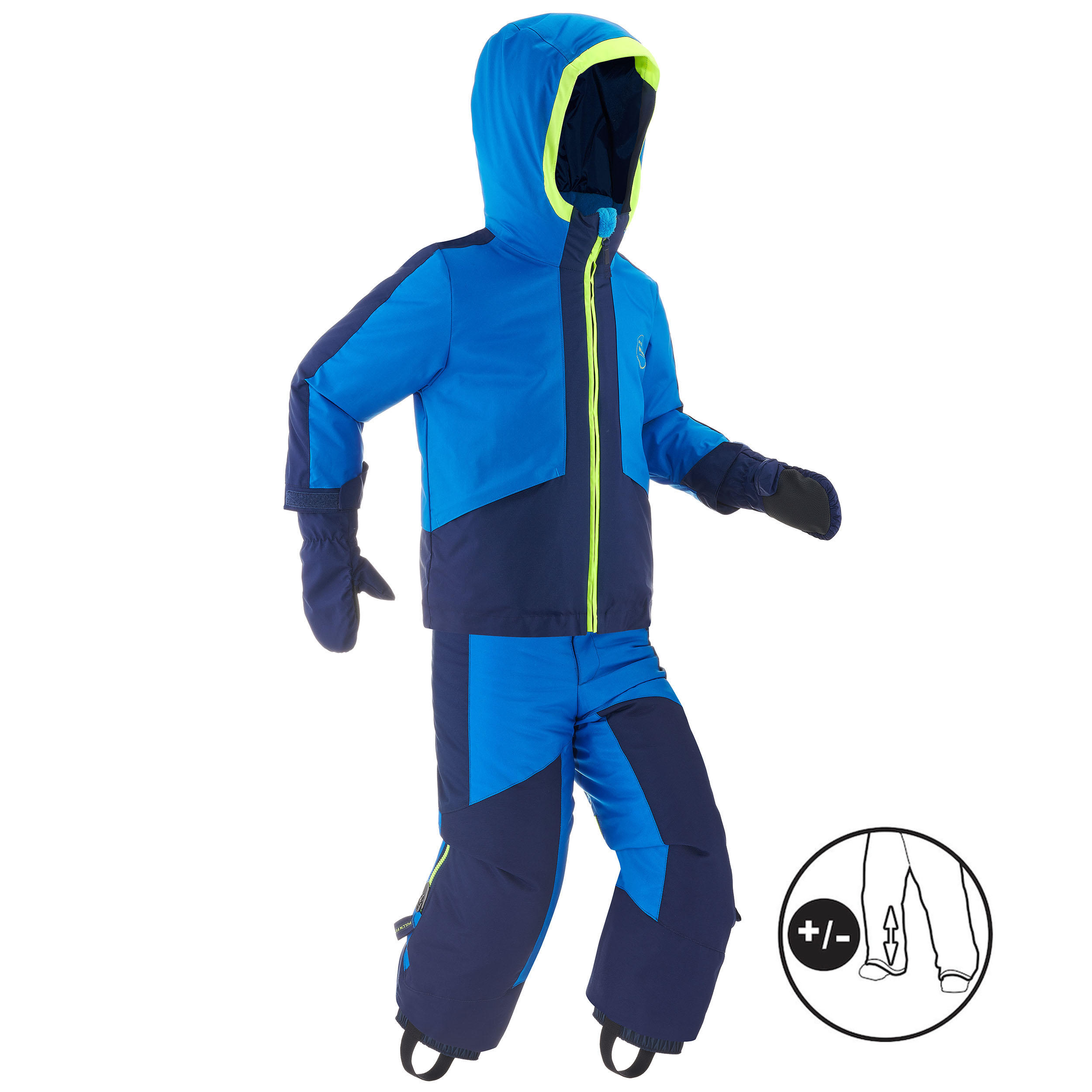 Wedze Schneeanzug Skianzug 580 Kinder blau