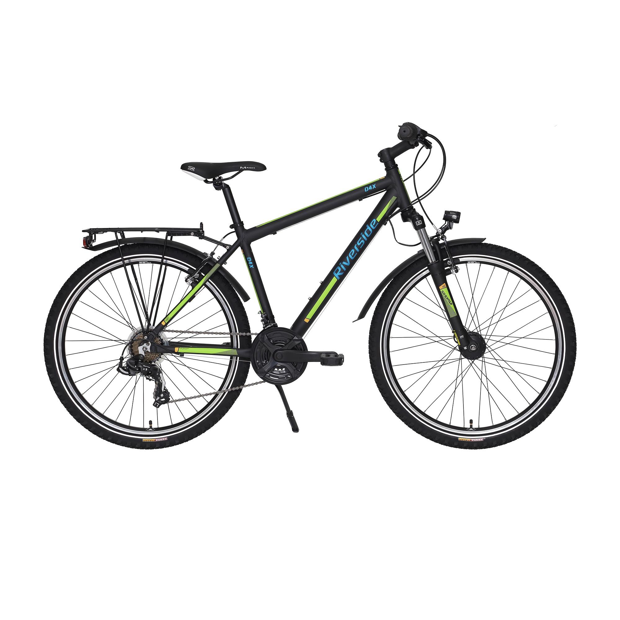 Riverside Trekkingrad 26 Zoll D4 X Herren/Jungen anthrazit/lime