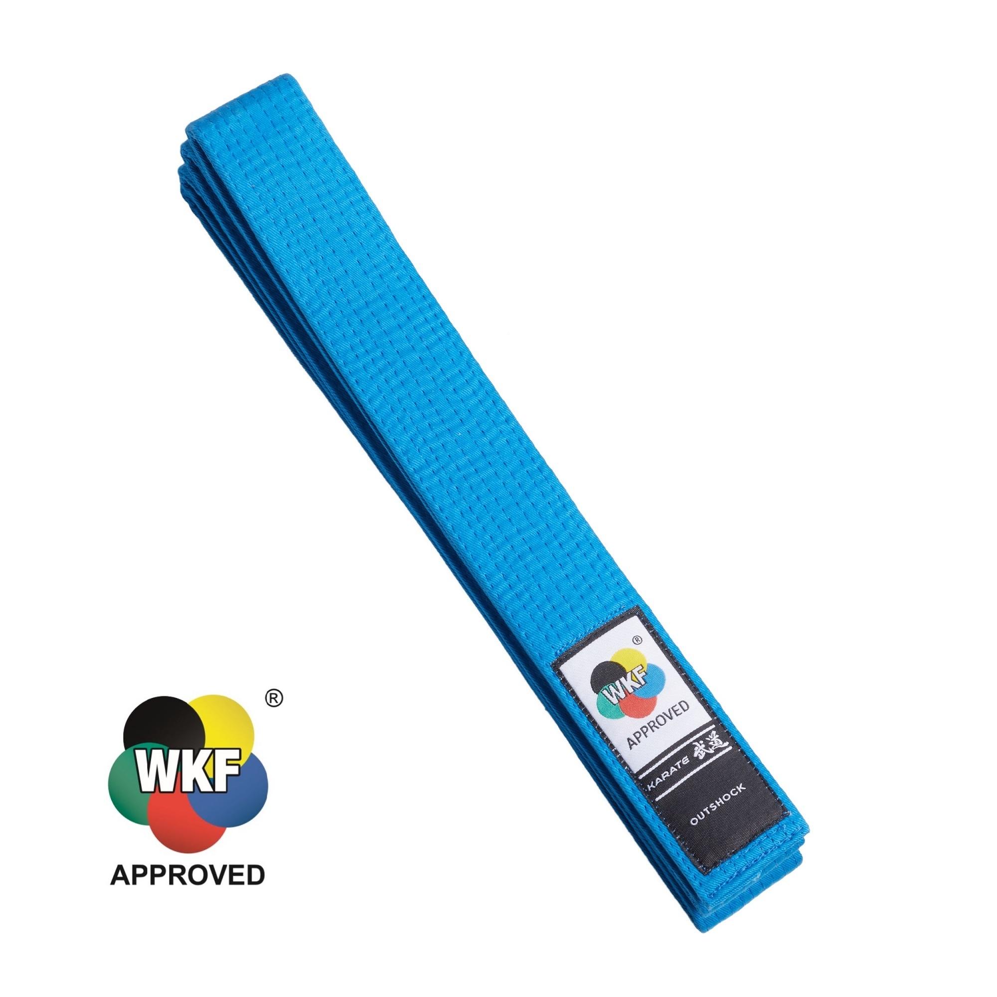 Outshock Karategurt WKF 3,1 m blau