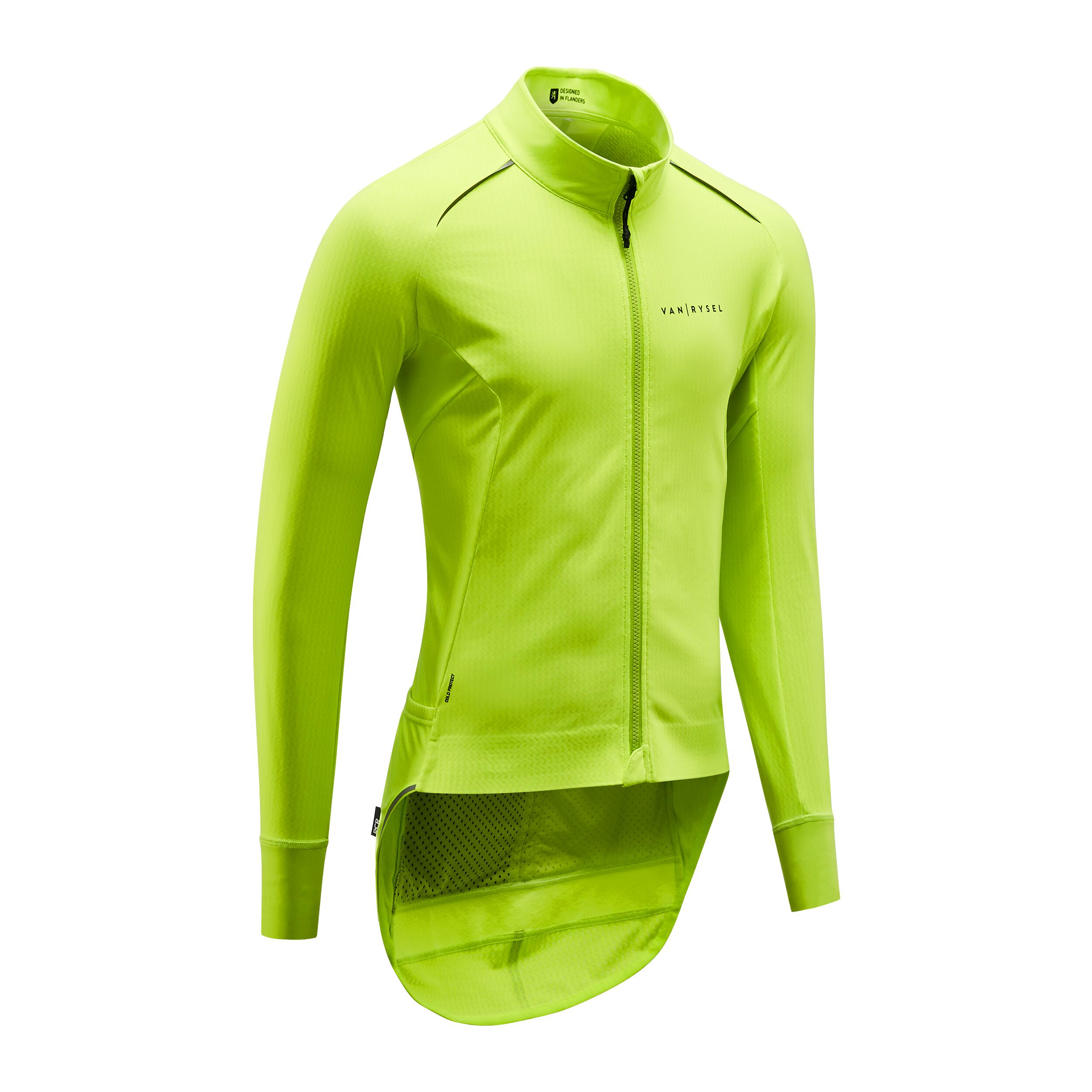 Van Rysel Fahrradjacke langarm Rennrad Winter Herren Racer blau