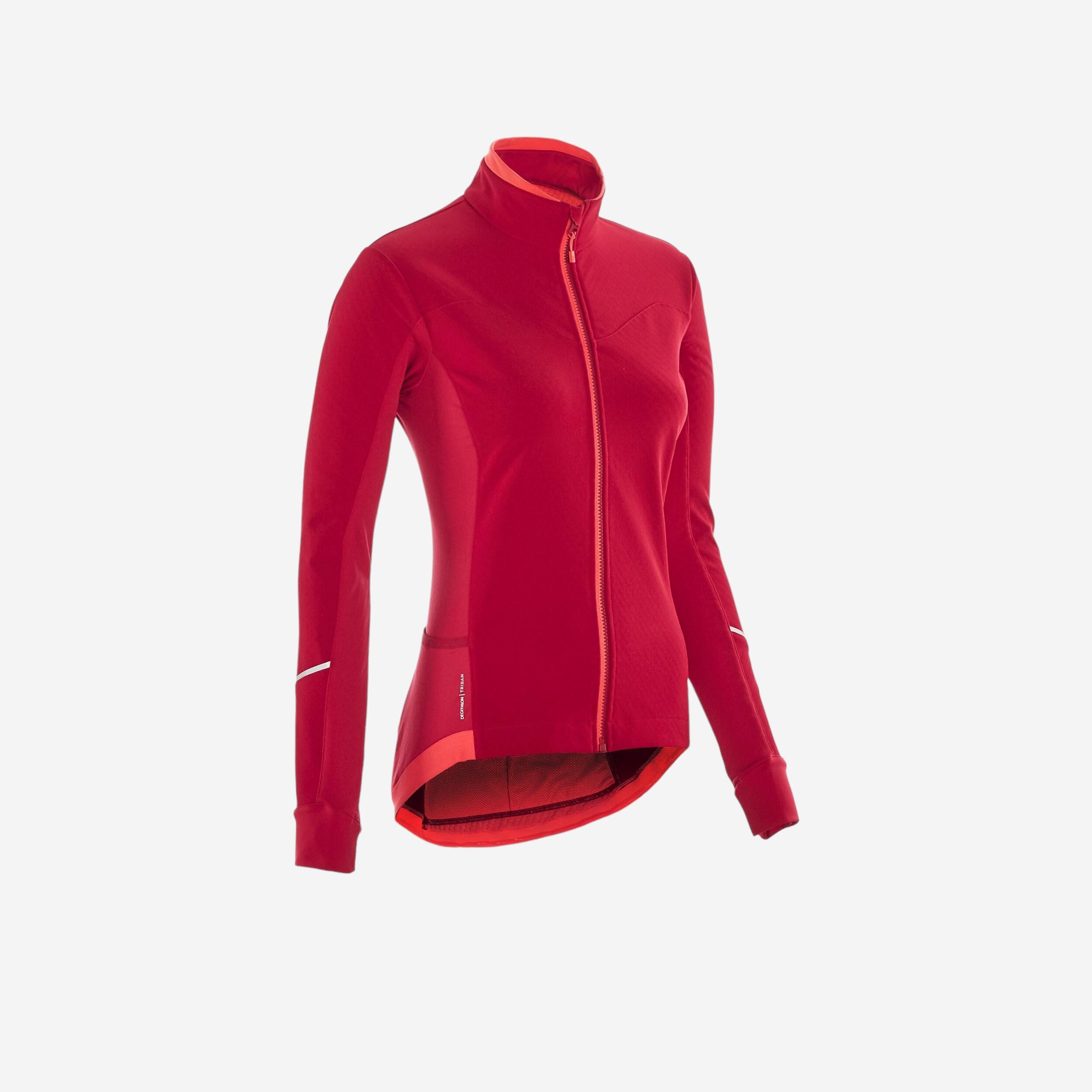 Triban FAHRRADJACKE STRASSE 500 DAMEN HIMBEERROT
