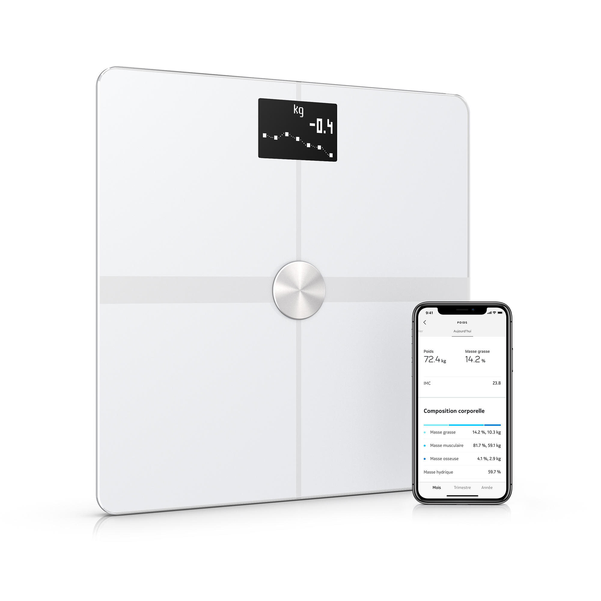 Withings Smarte Waage Body + weiss