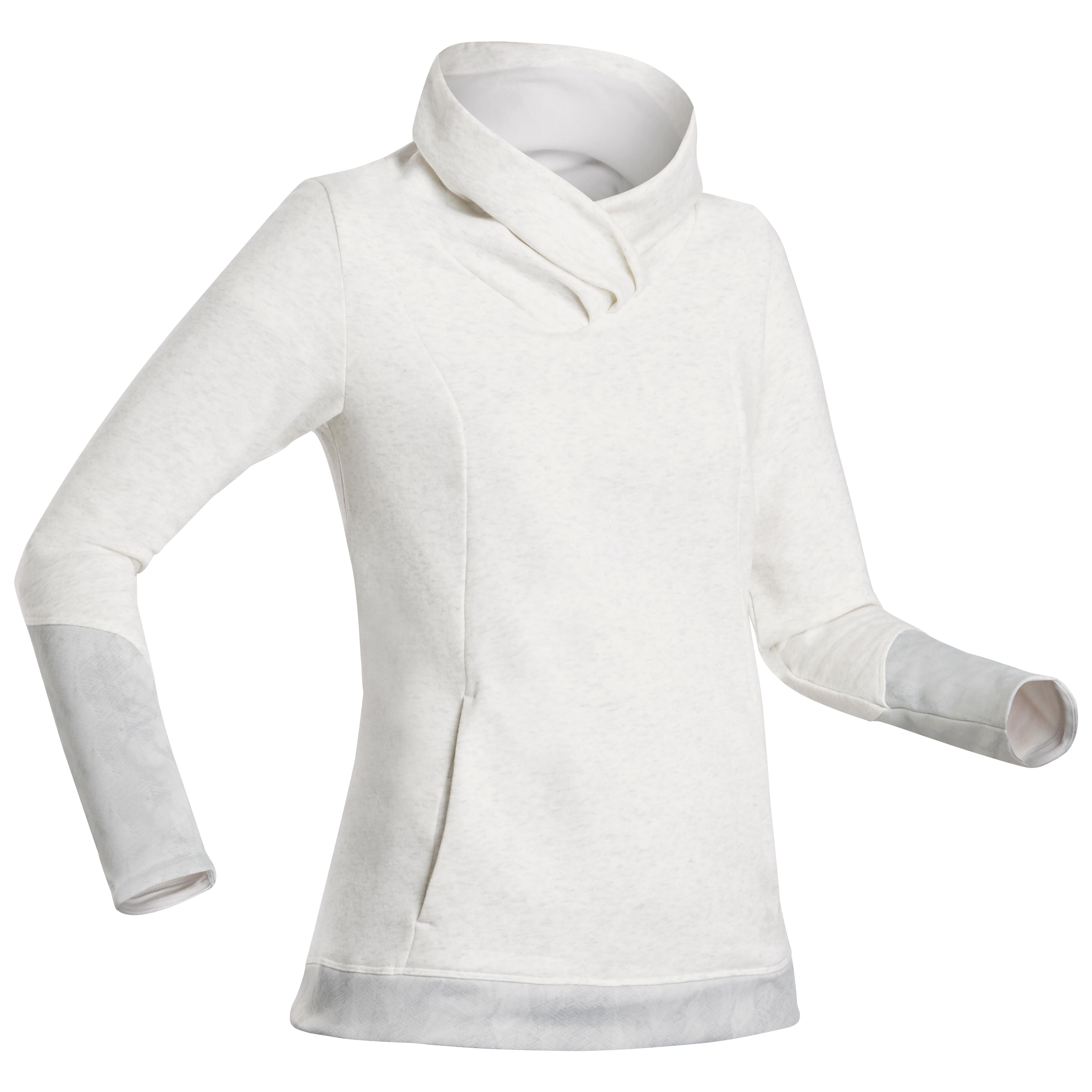 Quechua Sweatshirt Naturwandern NH500 Damen weiss