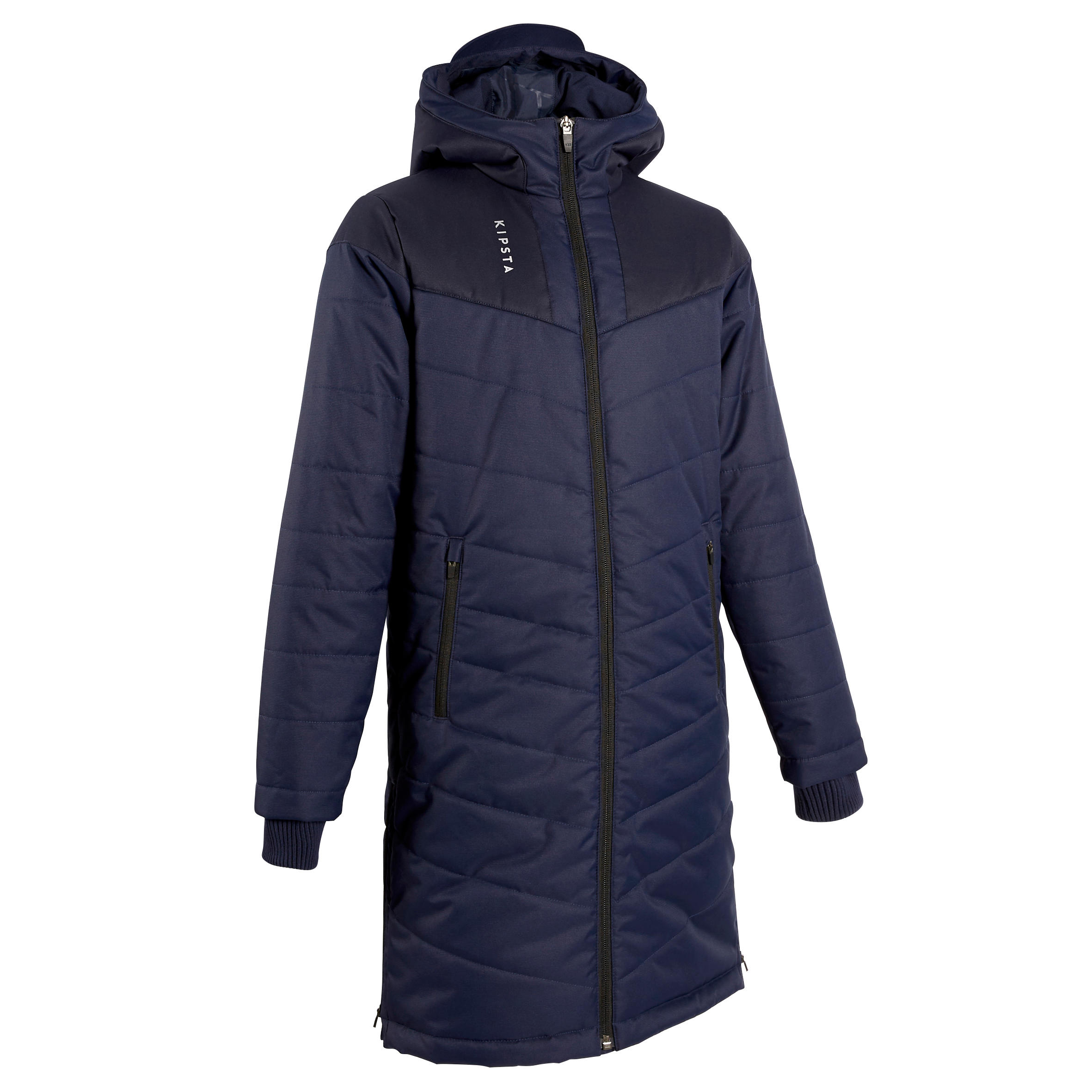 Kipsta Parka Fussball lang TRX Kinder marineblau